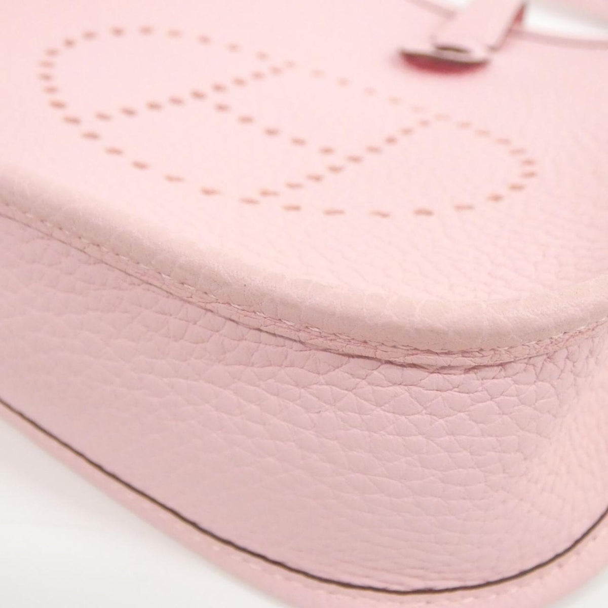 Hermes Rose Sakura Taurillon Clemence Leather Shoulder Bag (Pre-Owned)