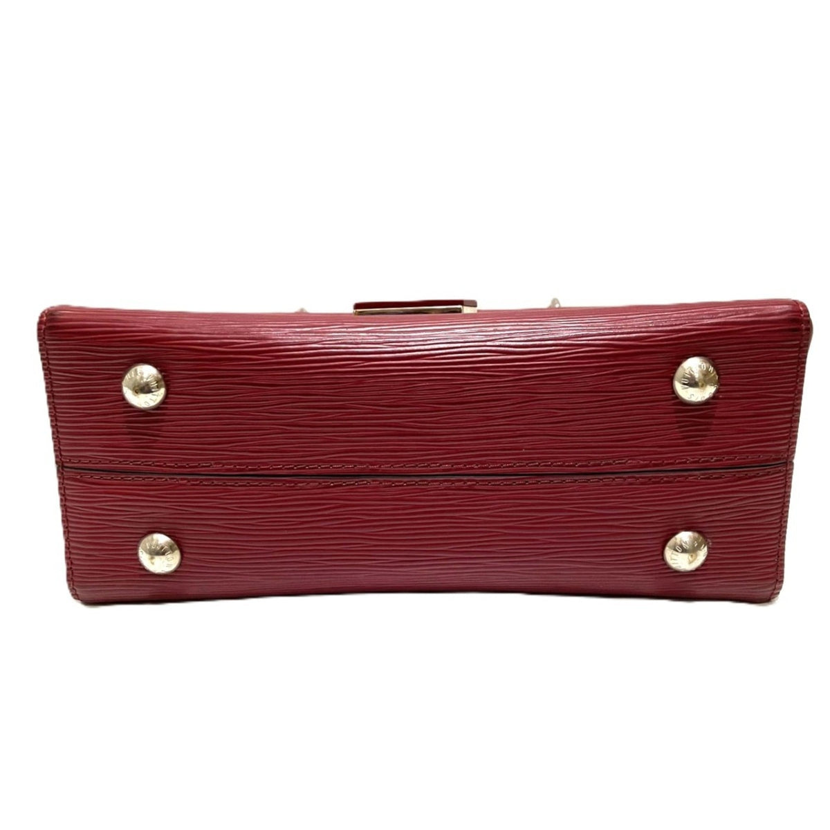 Louis Vuitton Castilian Red Leather Handbag (Pre-Owned)