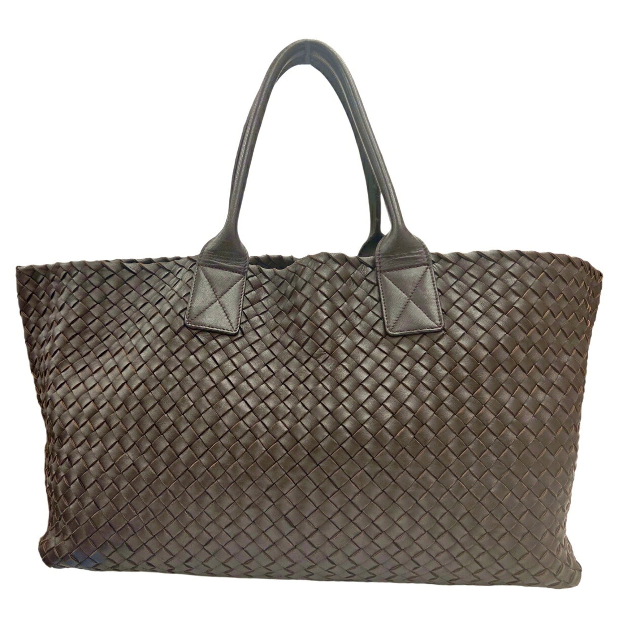 Bottega Veneta Brown Leather Pouch Tote Bag (Pre-Owned)