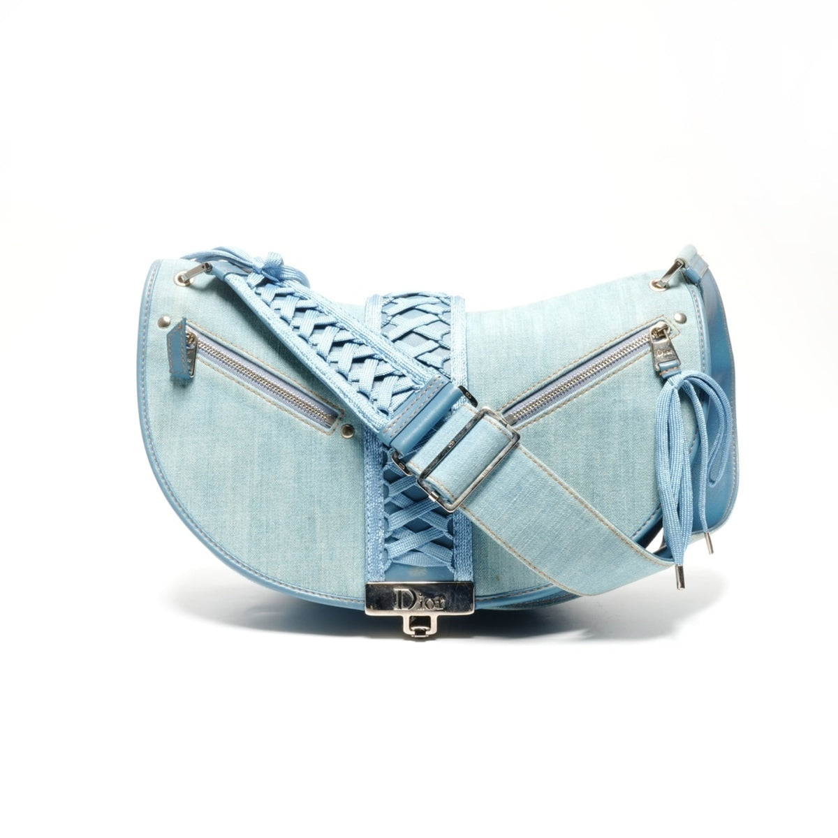 Christian Dior Blue Shoulder Bag (Pre-Owned)