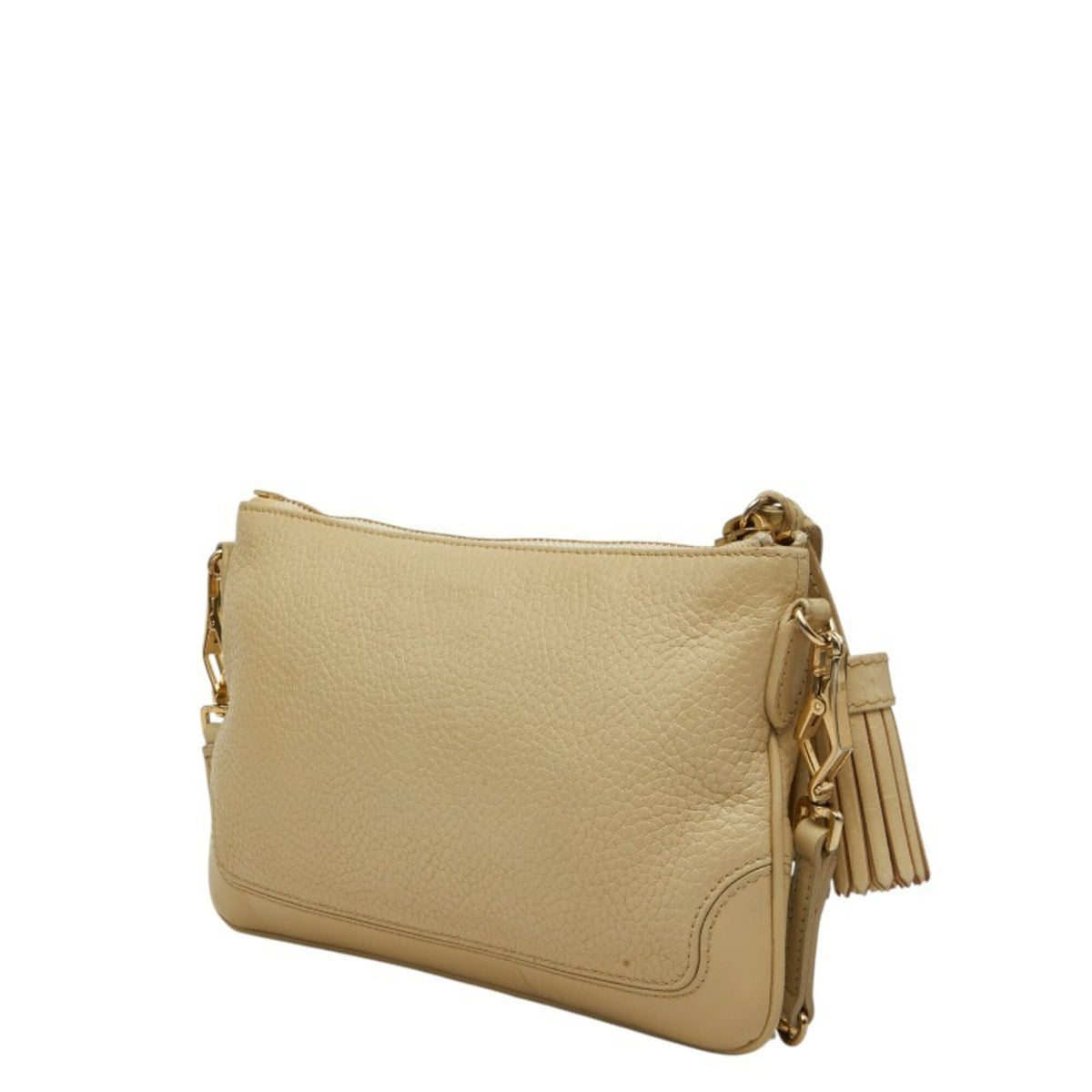 Burberry Beige Leather Shoulder Bag (Pre-Owned)