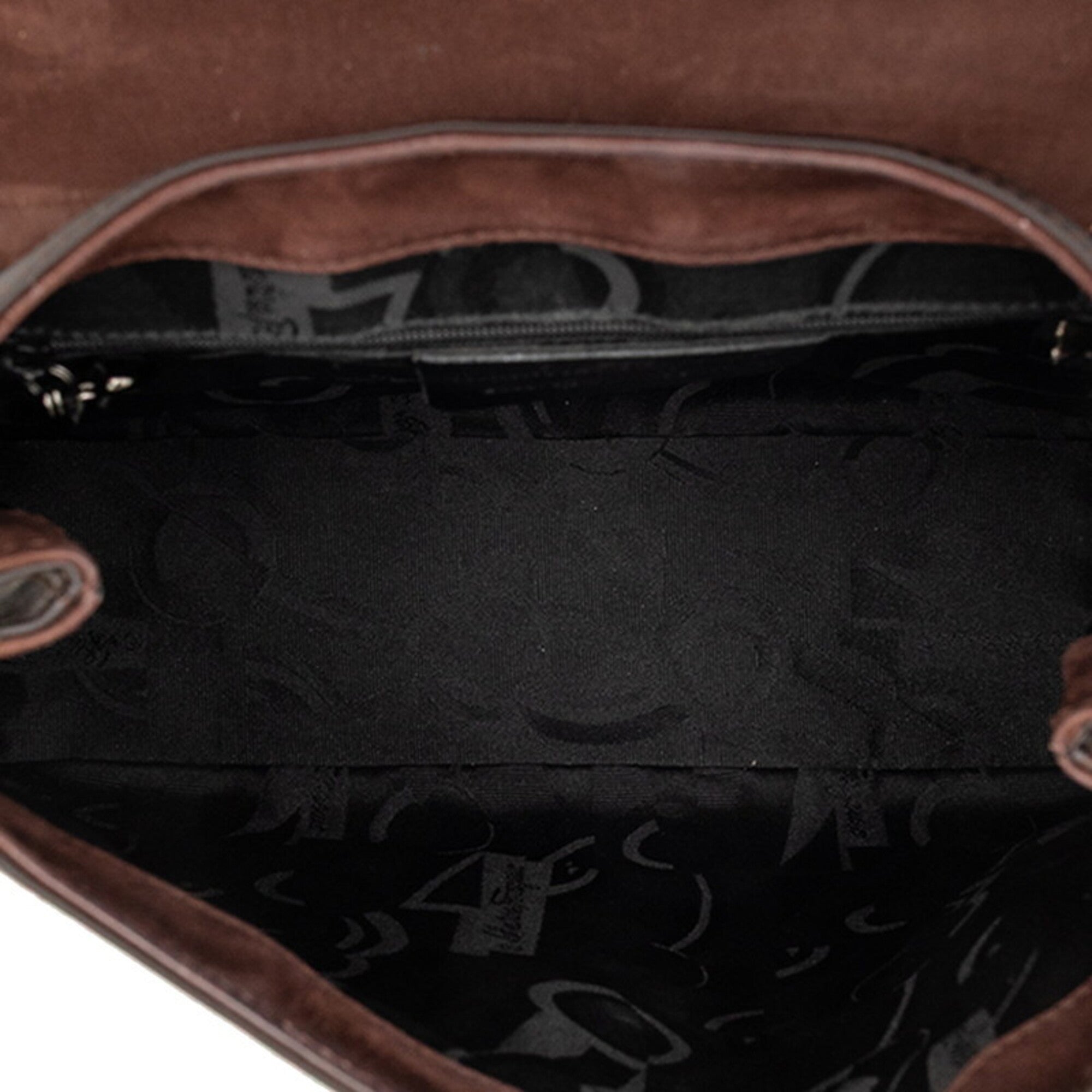Salvatore Ferragamo Dark Brown Leather Shoulder Bag (Pre-Owned)