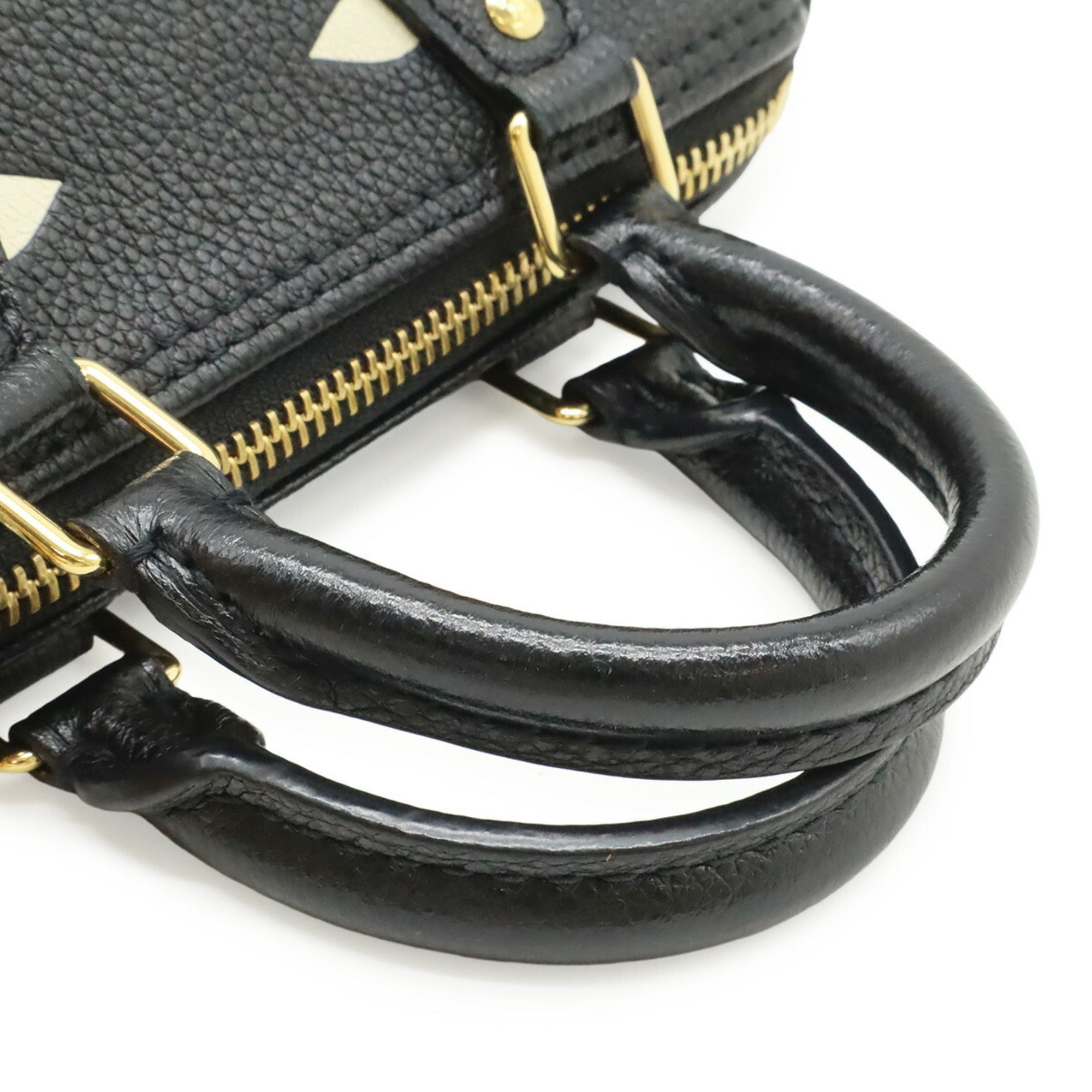 Louis Vuitton Beige Bicolor Black Monogram Monogram Empreinte Handbag Shoulder Bag (Pre-Owned)