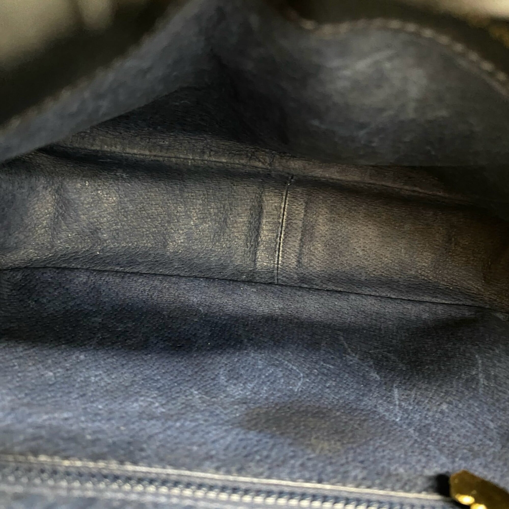 Gucci Navy Leather Pvc Pochette Shoulder Bag (Pre-Owned)