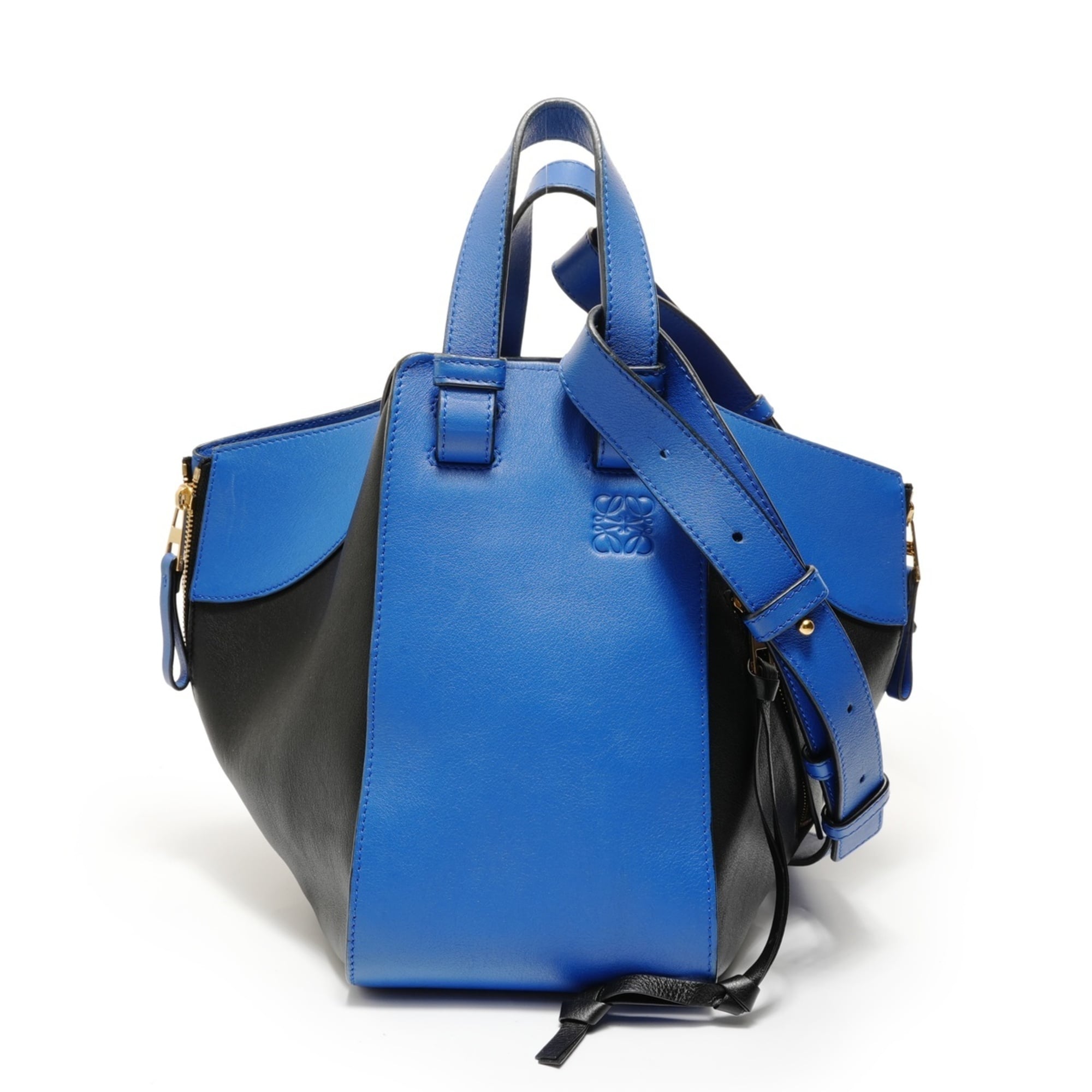 Loewe Hammock Blue Leather Handbag (Pre-Owned)