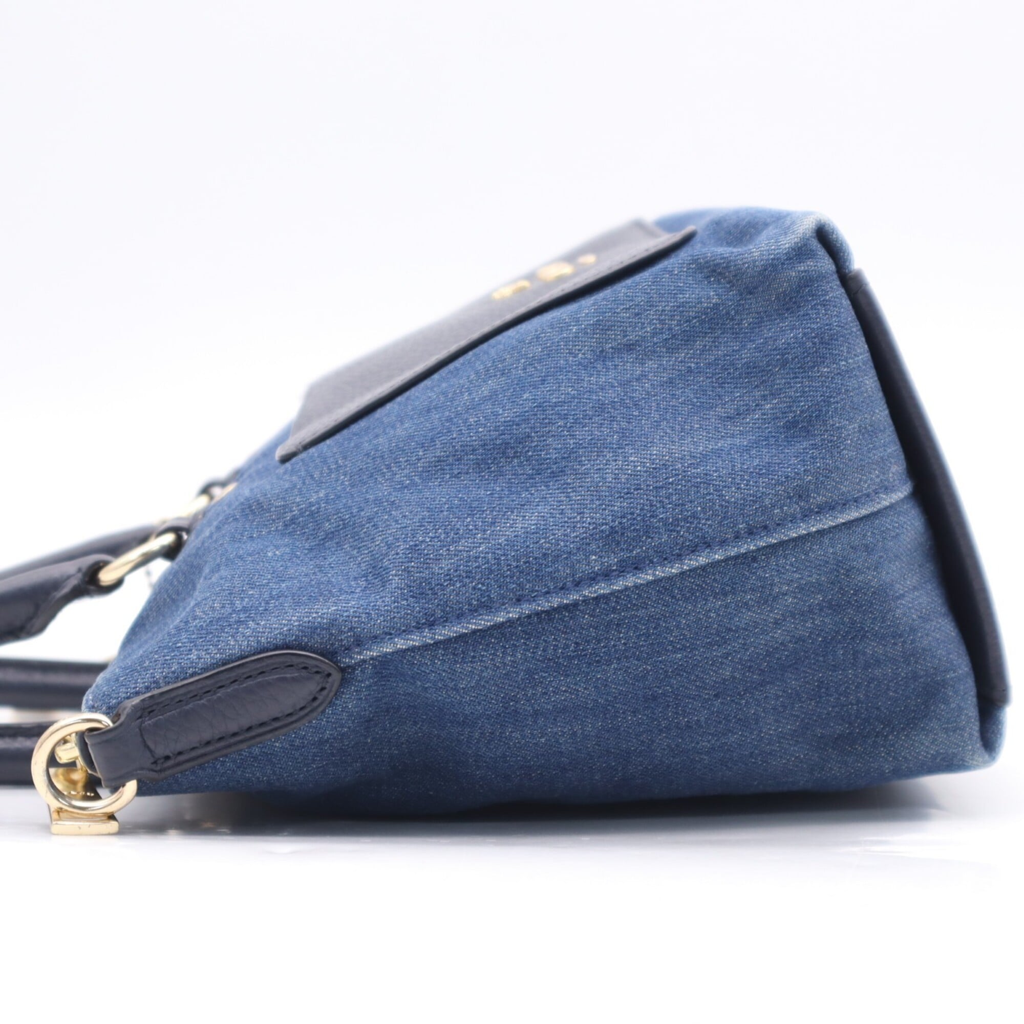 Coach Blue Denim Handbag (Pre-Owned)