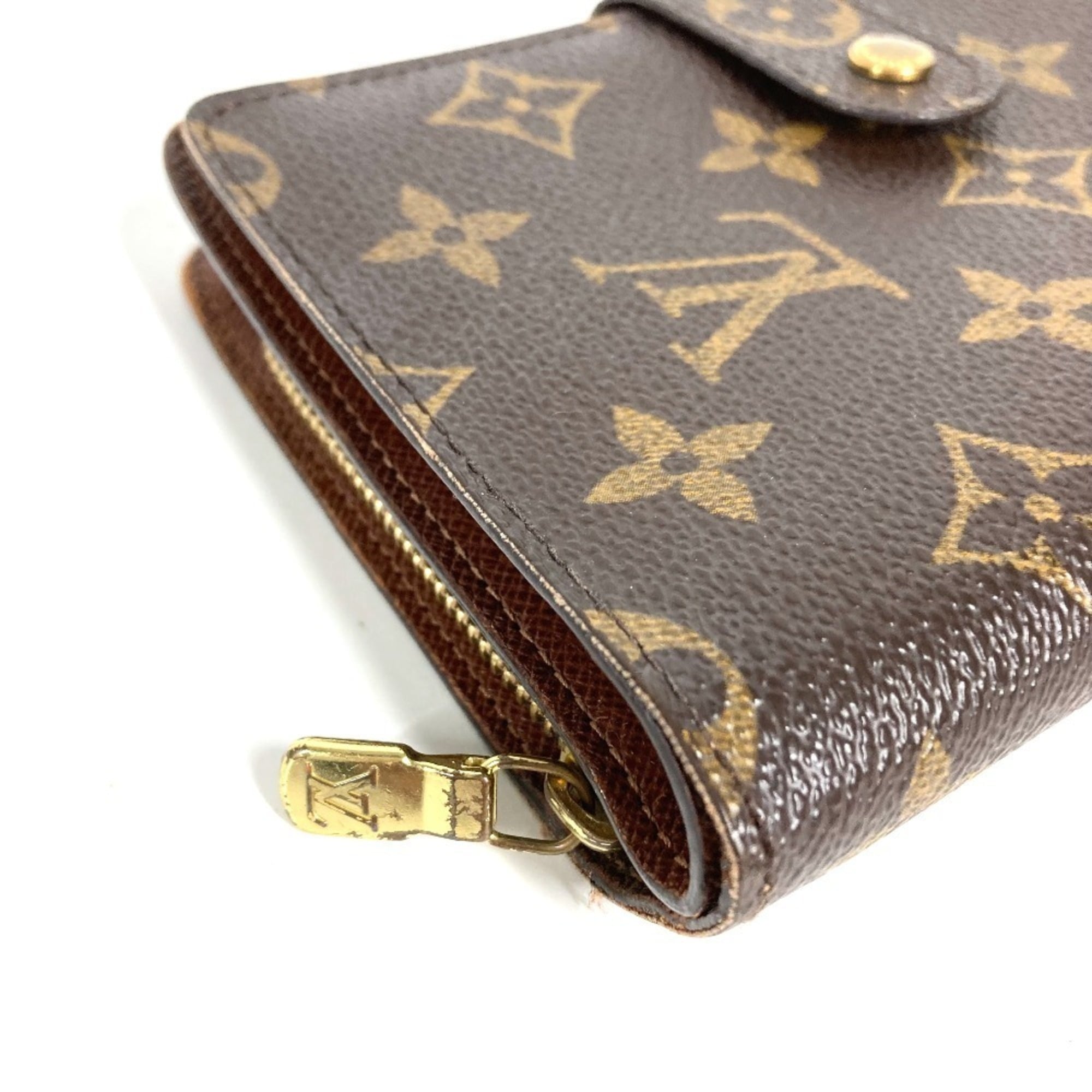 Louis Vuitton Brown Monogram Canvas Wallet (Bi-Fold) (Pre-Owned)