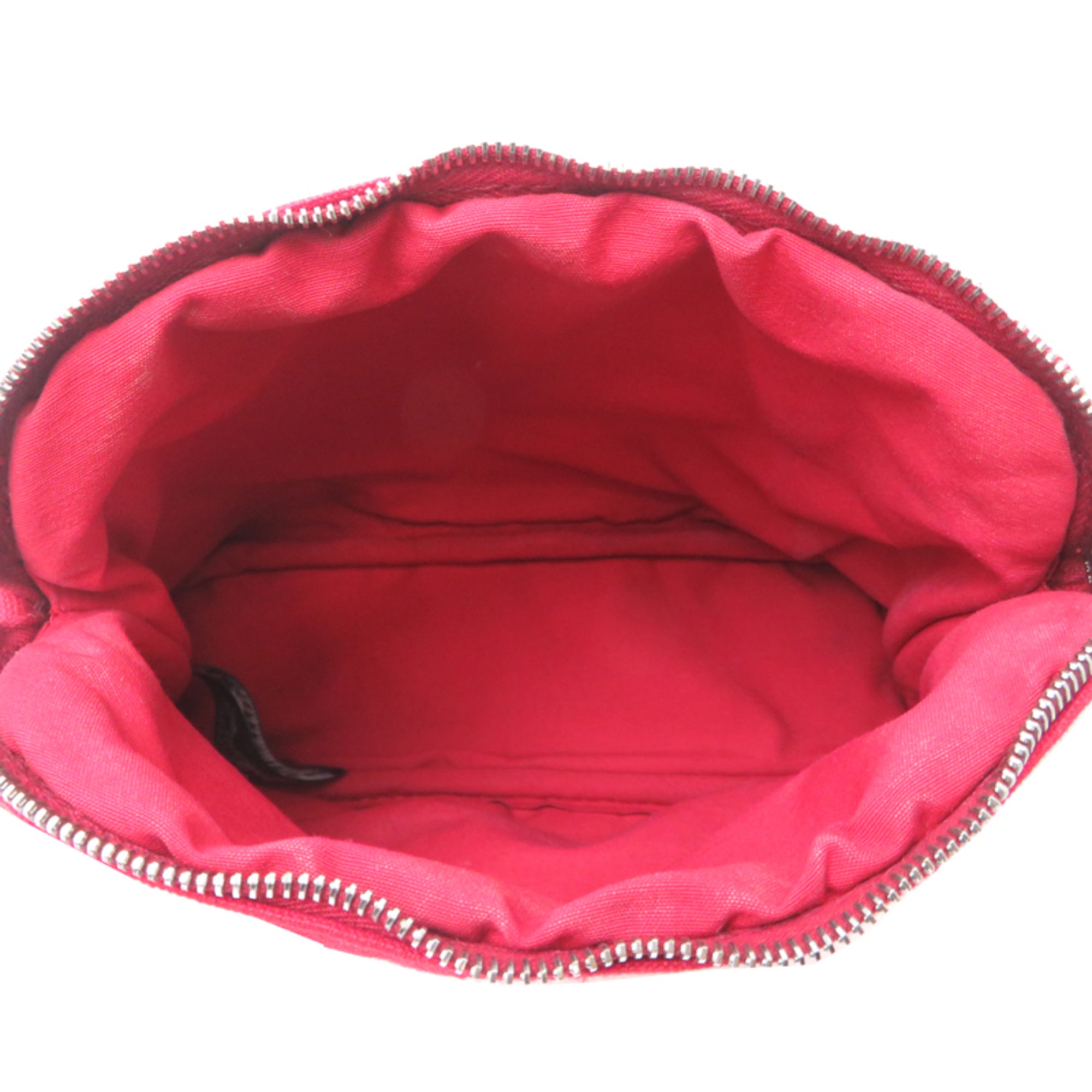 Hermes Red Color Cotton Pouch (Pre-Owned)