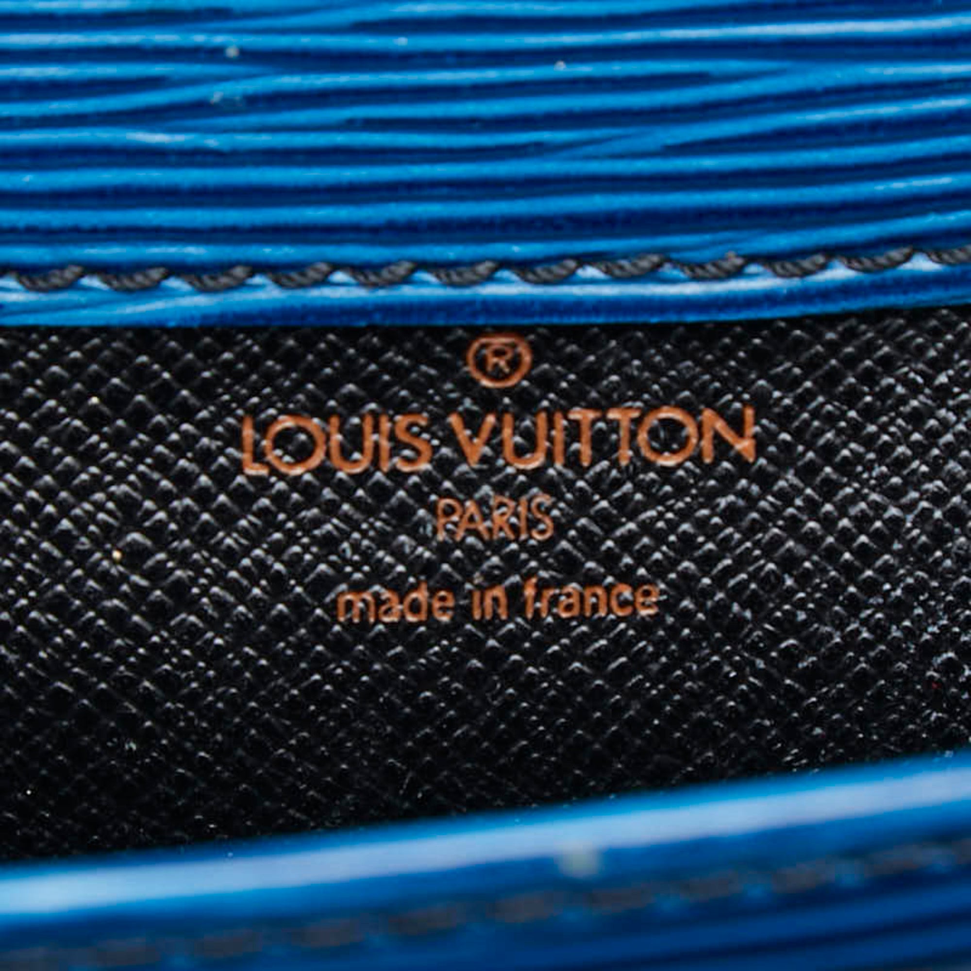 Louis Vuitton Toledo Blue Leather Shoulder Bag (Pre-Owned)