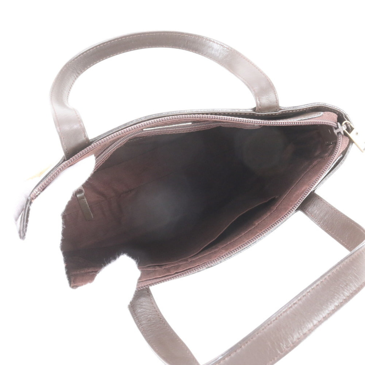 Burberry Brown Leather Handbag Tote Bag (Pre-Owned)