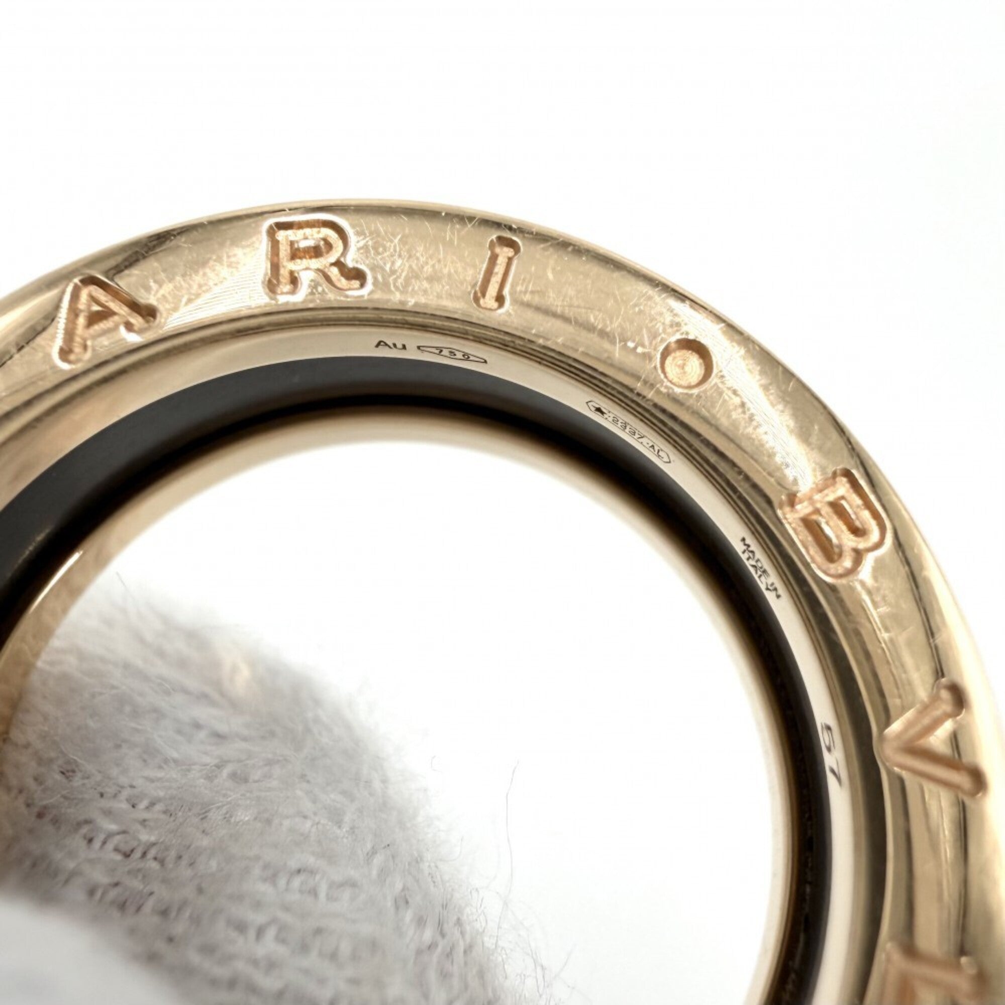 Bvlgari Pink Gold (18K) Ceramic Band Ring (Pre-Owned)