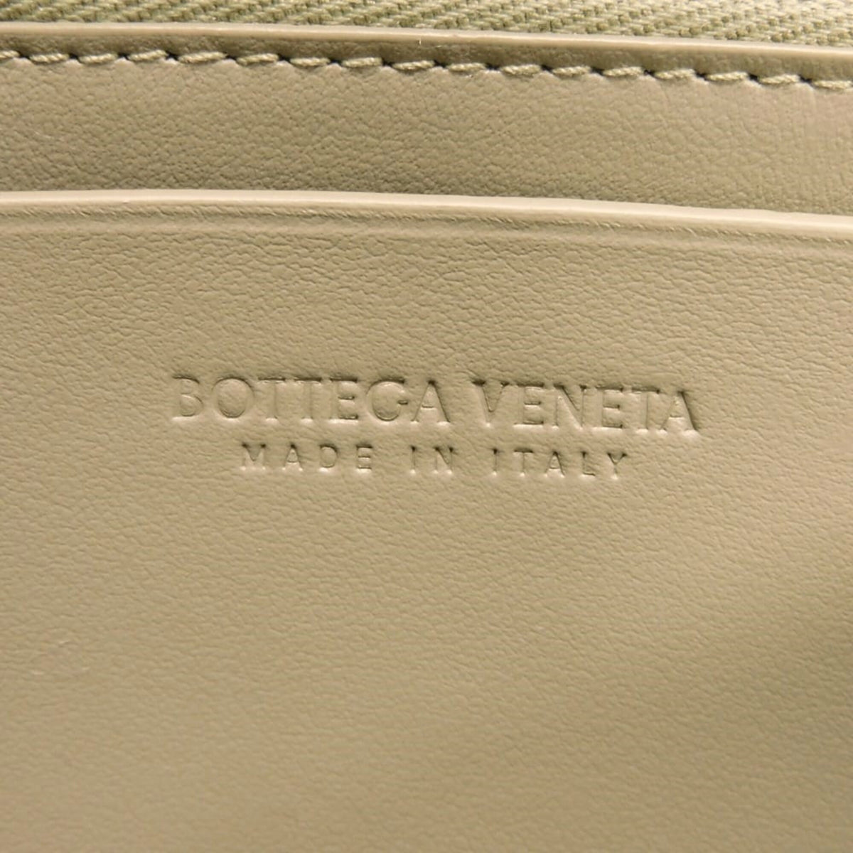 Bottega Veneta Green Intrecciato Long Wallet (Bi-Fold) (Pre-Owned)