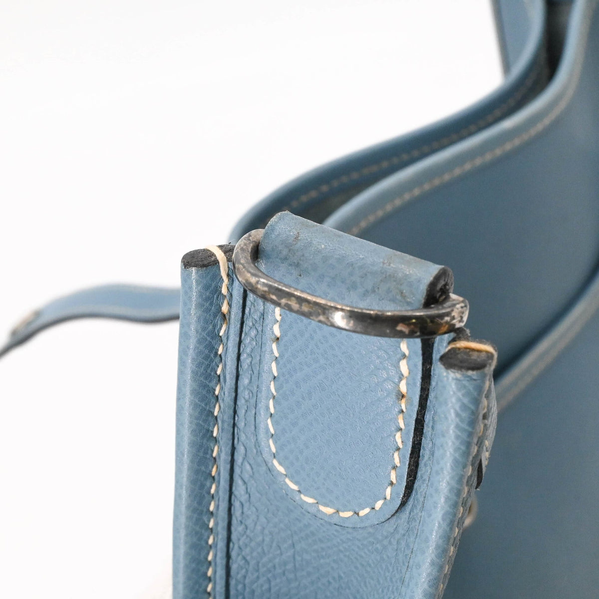 Hermes Blue Jean Epsom Leather Shoulder Bag (Pre-Owned)