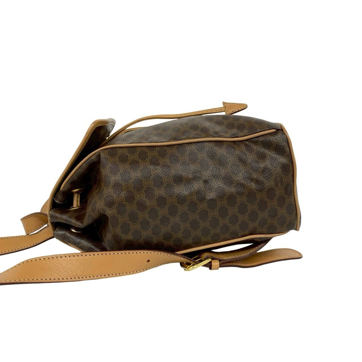 Celine Brown Leather Pvc Backpack (Pre-Owned)