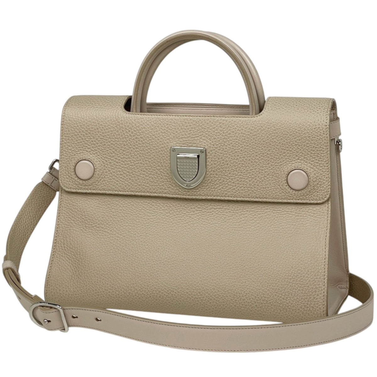 Christian Dior Beige Leather Handbag (Pre-Owned)
