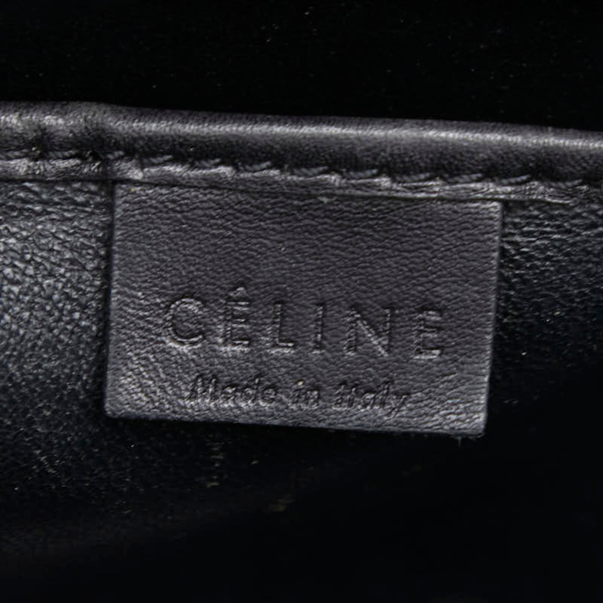 Celine Beige Black Navy Suede Leather Handbag (Pre-Owned)