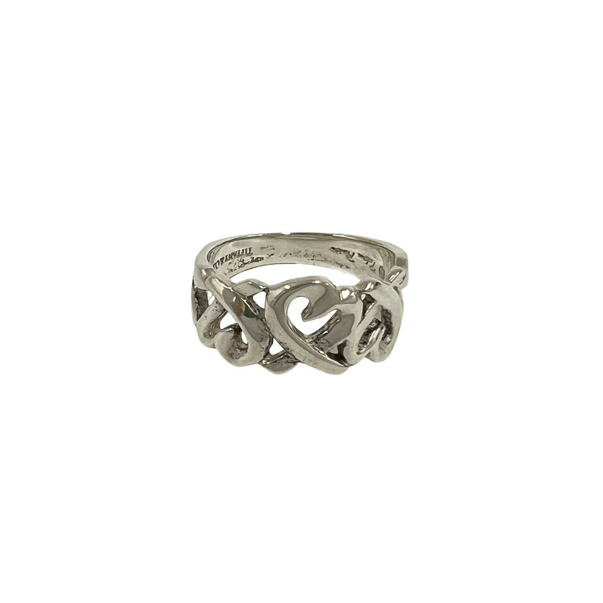 Tiffany Silver Silver 925 Band Ring (Pre-Owned)