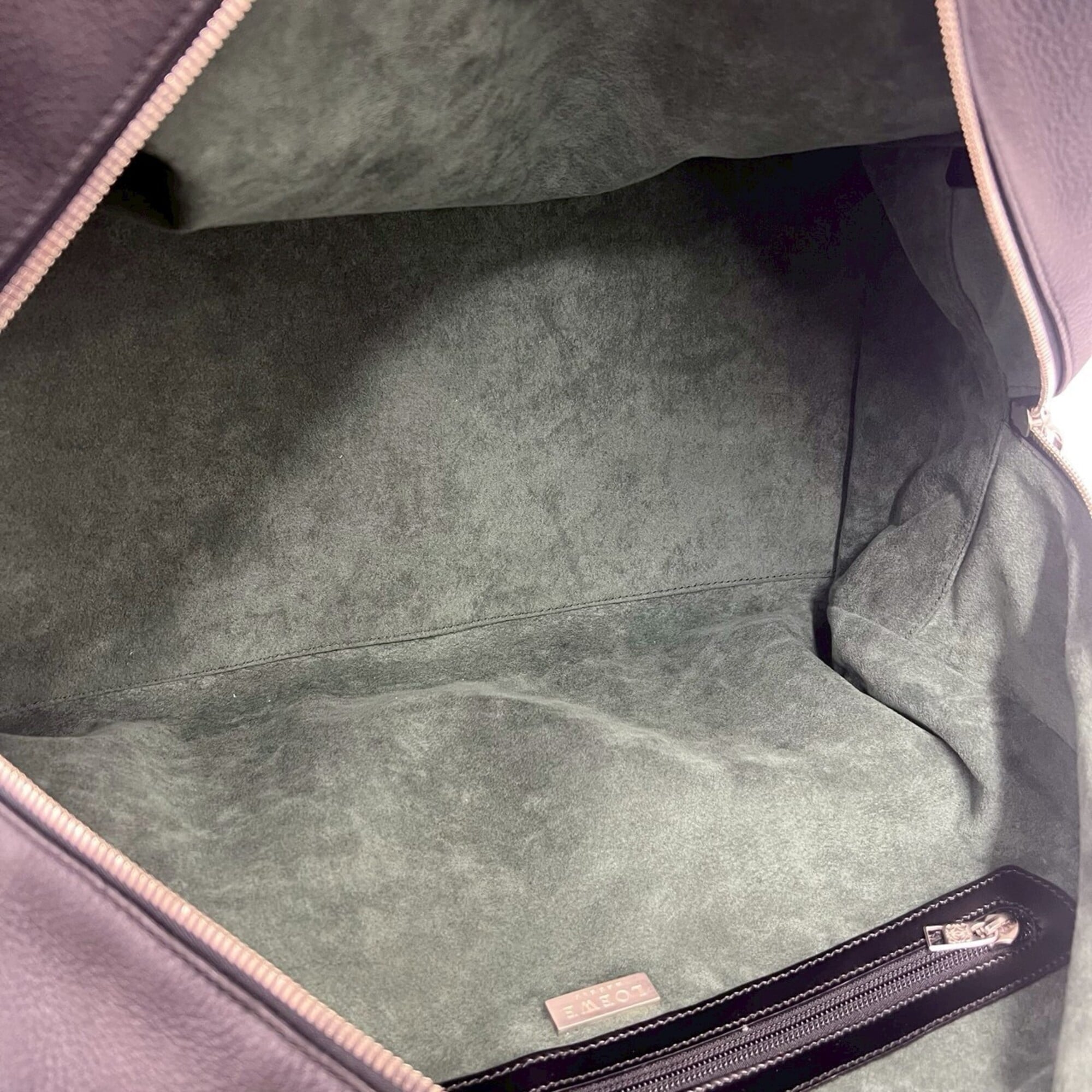 Loewe Black Leather Boston Bag Handbag Shoulder Bag (Pre-Owned)