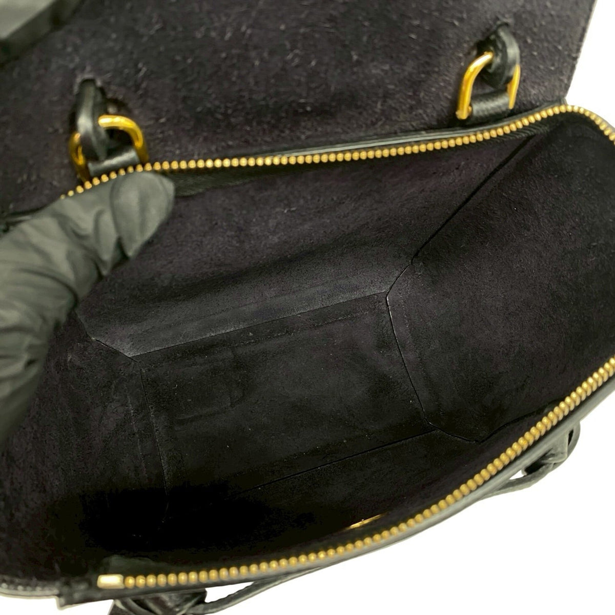 Celine Black Leather Handbag Shoulder Bag (Pre-Owned)