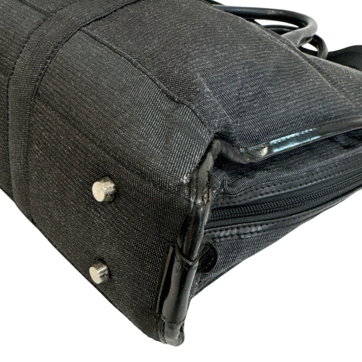 Hunting World Black Canvas Briefcase Shoulder Bag (Pre-Owned)