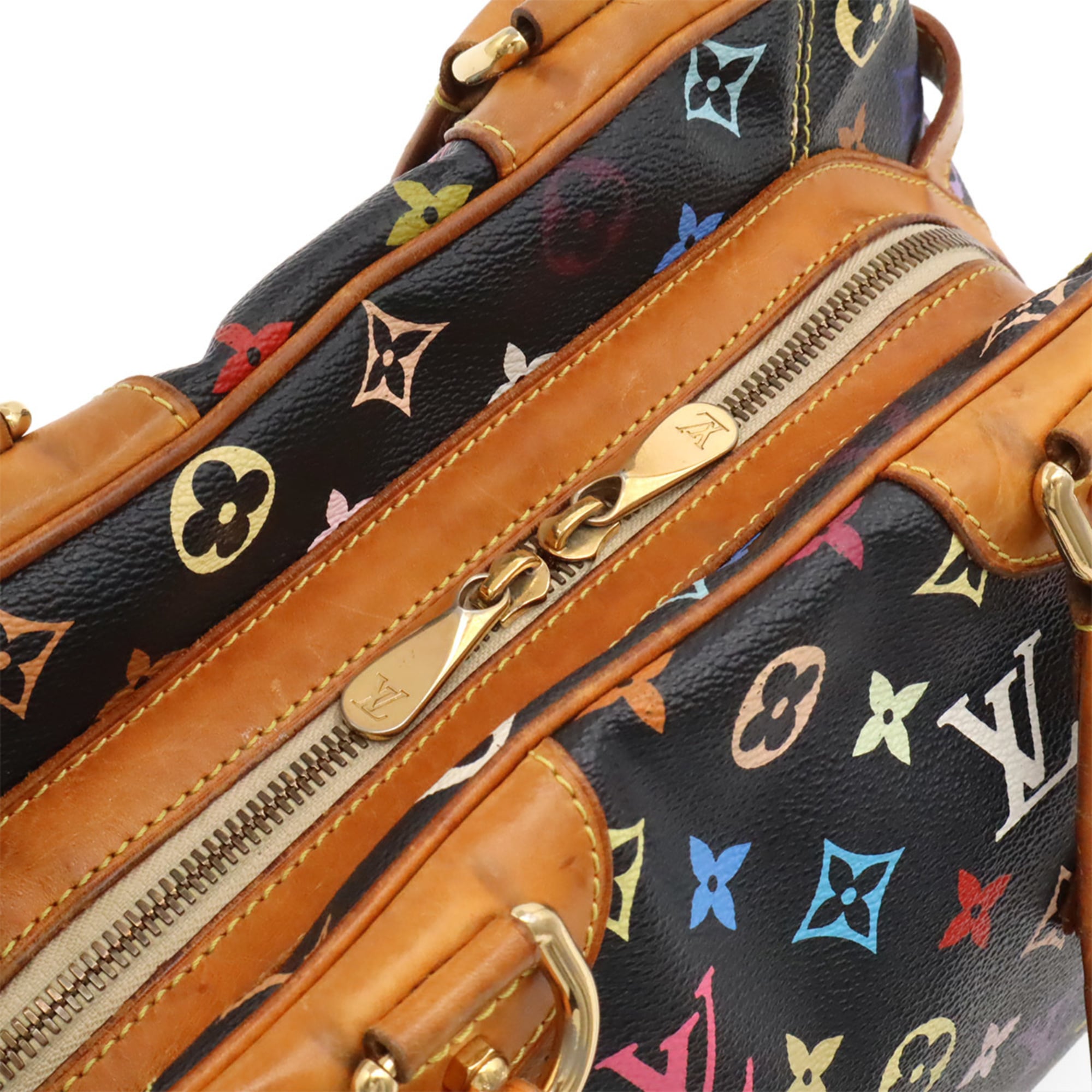 Louis Vuitton Black Multi-Color Noir Monogram Multicolore Handbag Shoulder Bag (Pre-Owned)
