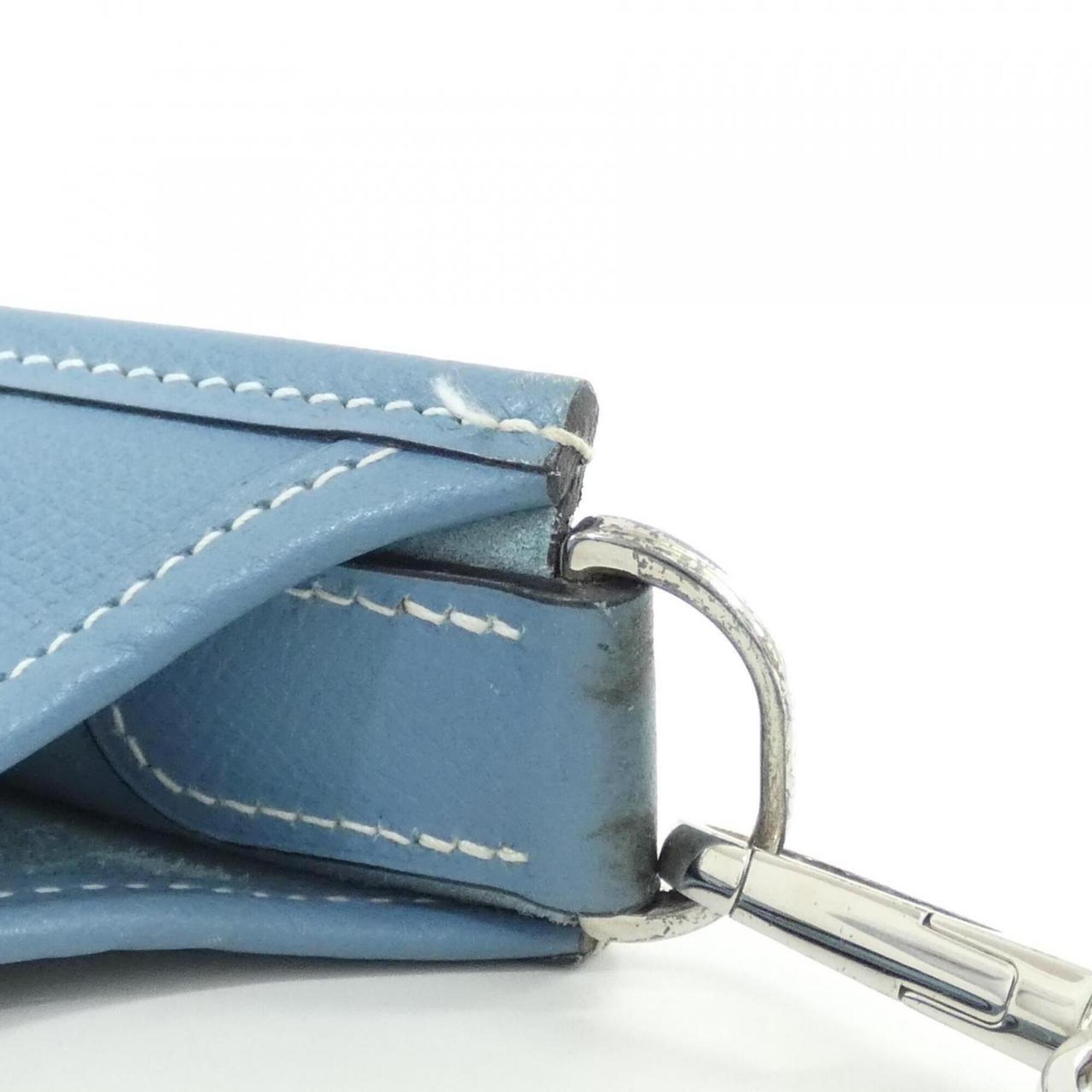 Hermes Blue Jean Epsom Leather Shoulder Bag (Pre-Owned)
