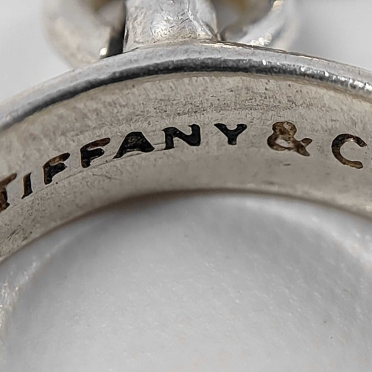 Tiffany Silver Silver 925 Band Ring (Pre-Owned)