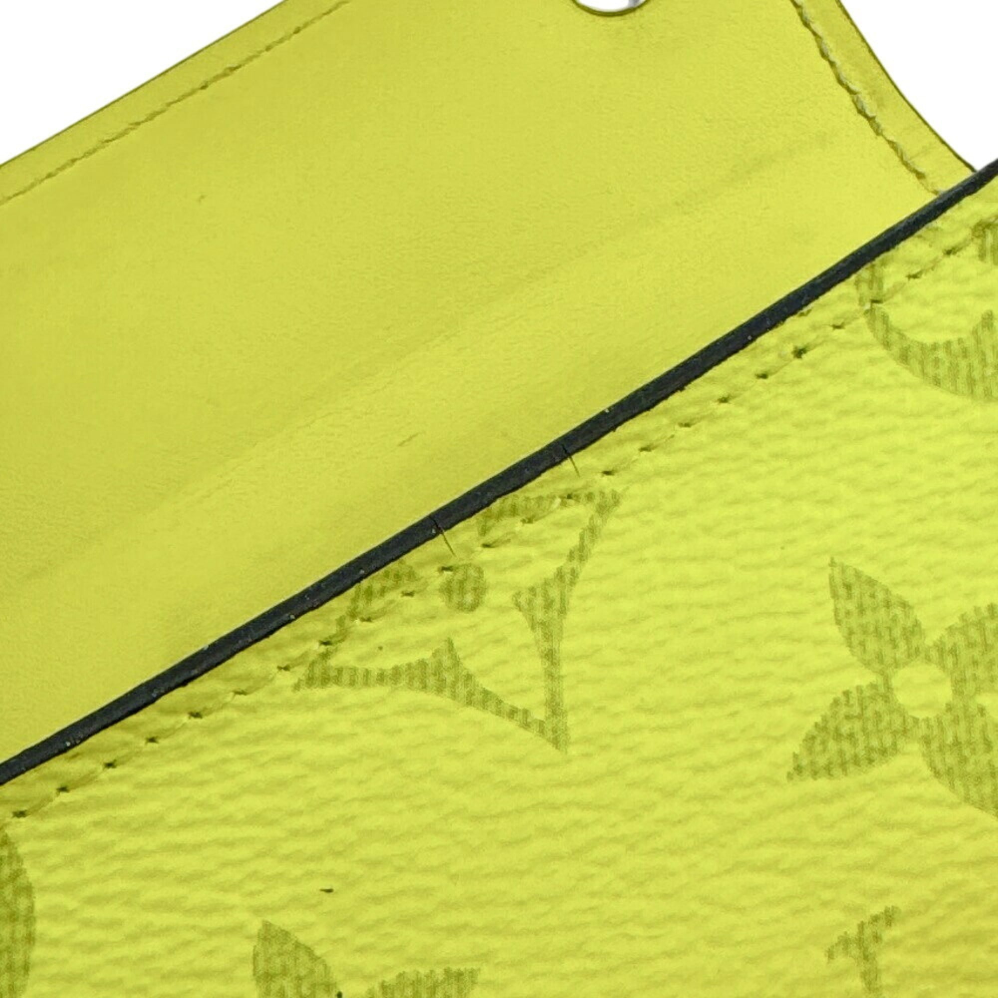 Louis Vuitton Yellow Leather Wallet (Tri-Fold) (Pre-Owned)