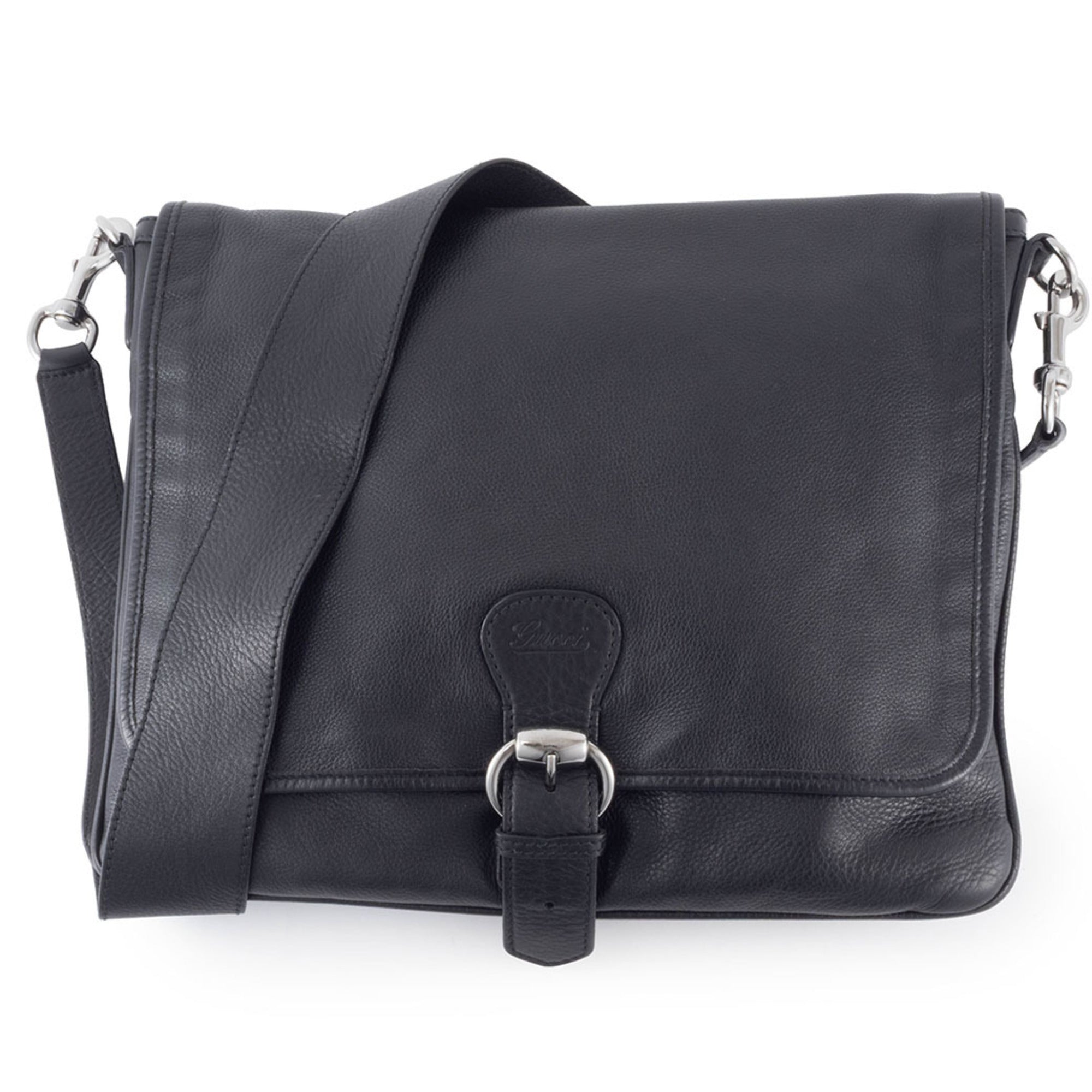 Gucci Black Leather Shoulder Bag (Pre-Owned)