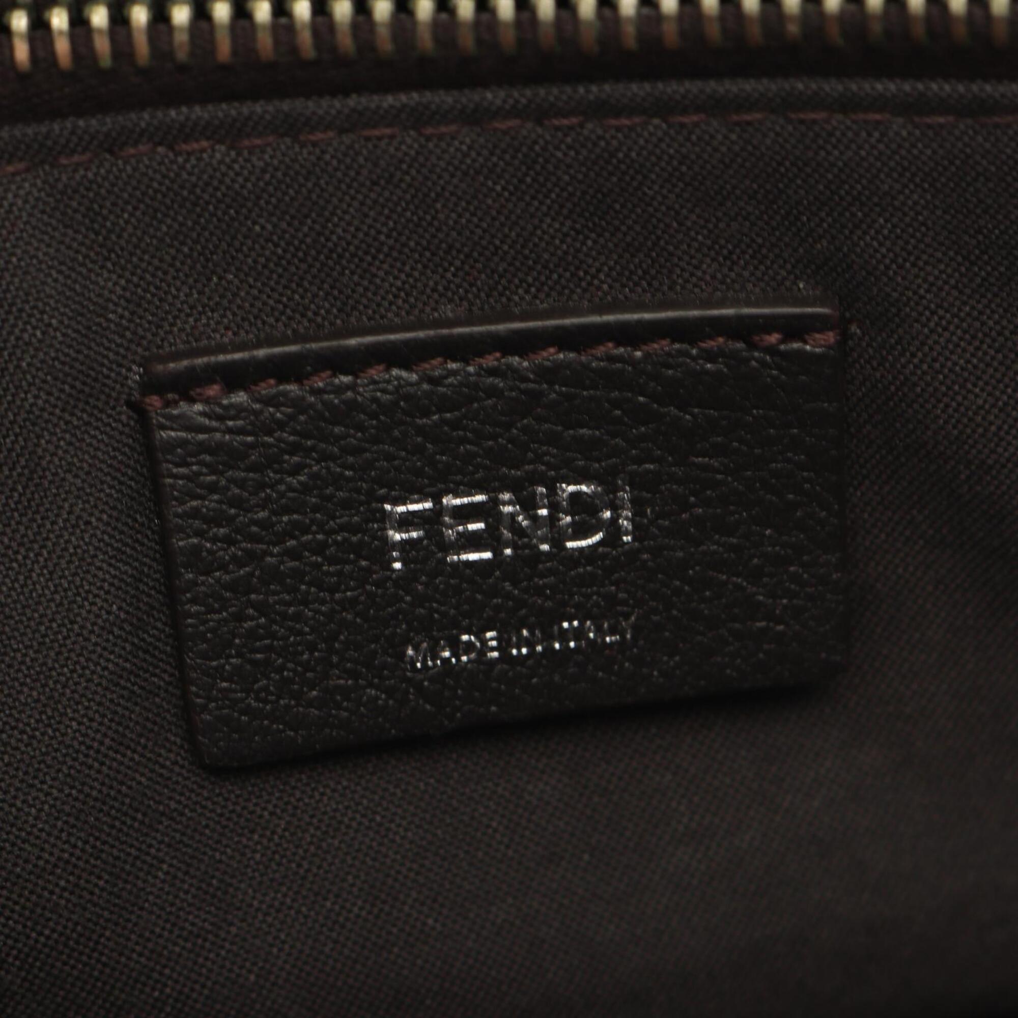 Fendi Red Color Leather Handbag (Pre-Owned)