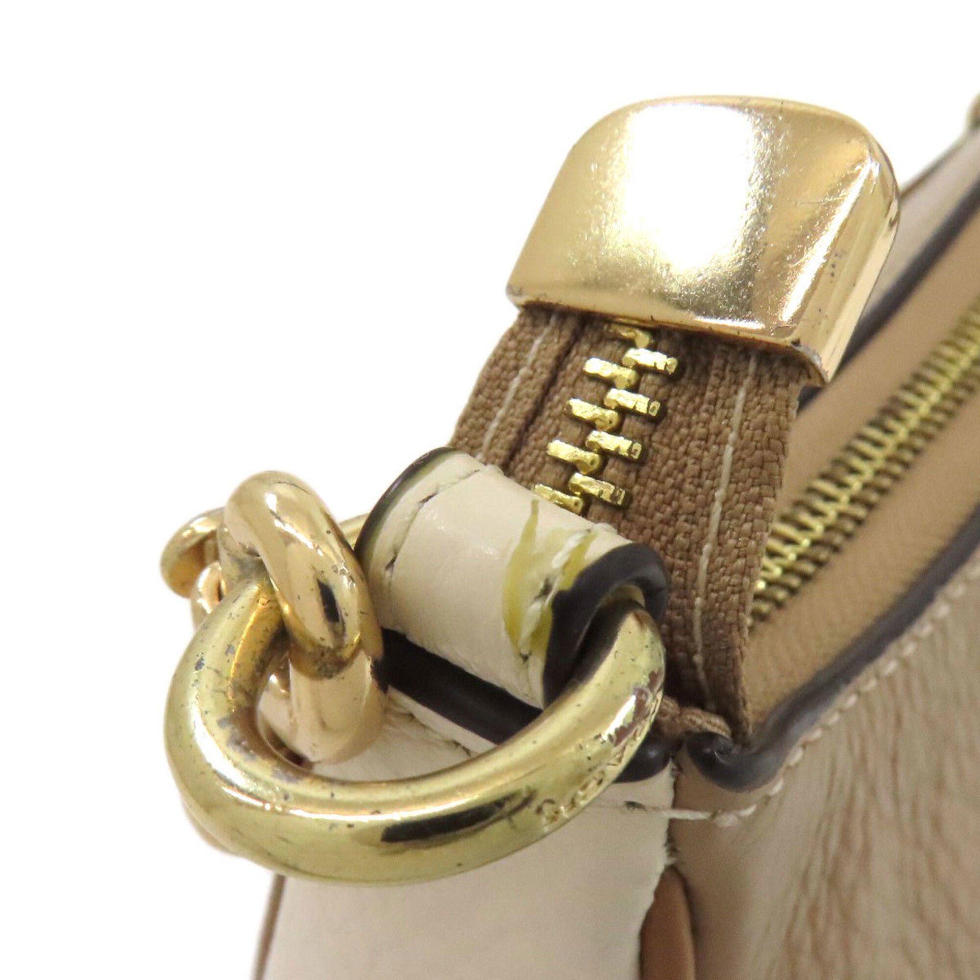 Coach Beige Leather Handbag (Pre-Owned)