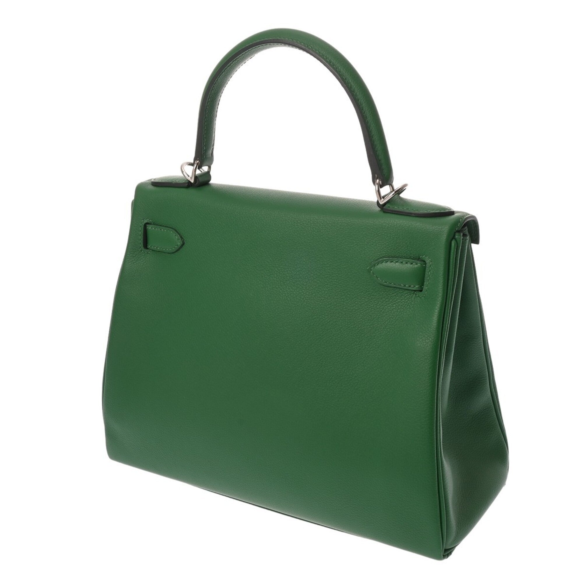 Hermes Bambou Evercalf Leather Handbag (Pre-Owned)