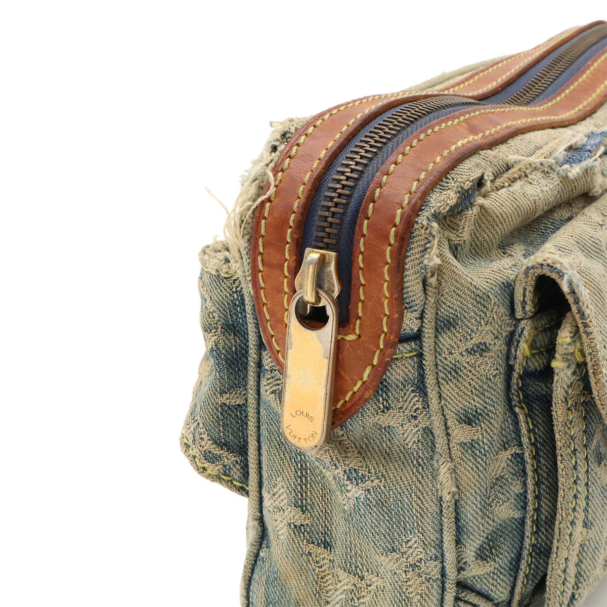 Louis Vuitton Blue Monogram Monogram Denim Fanny Pack Shoulder Bag Sling Bag (Pre-Owned)