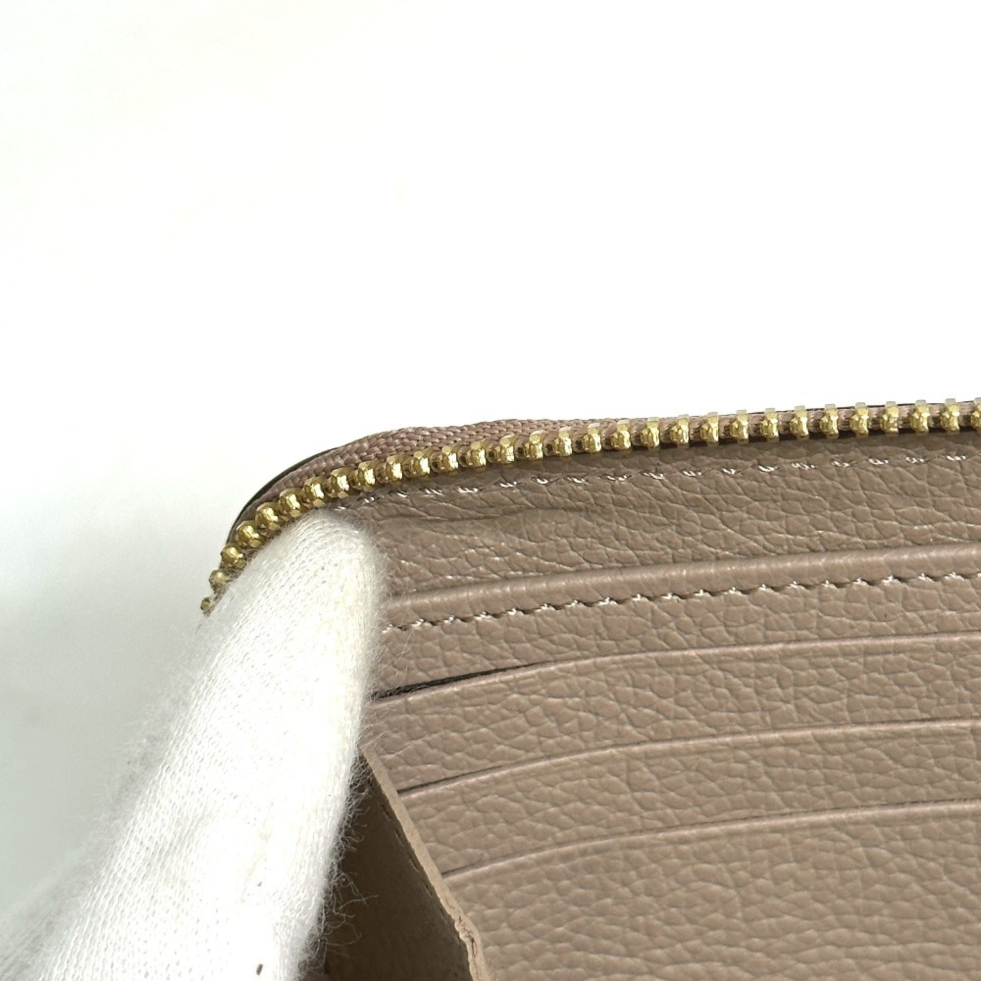 Louis Vuitton Monogram Empreinte Beige Tourterelle Monogram Empreinte Long Wallet (Bi-Fold) (Pre-Owned)