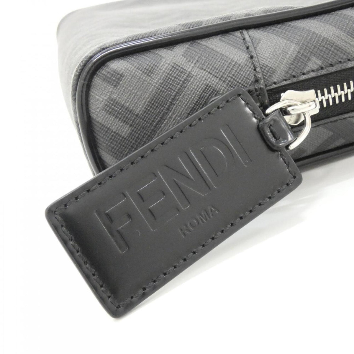 Fendi Black Coated Canvas Handbag Pouch (Pre-Owned)