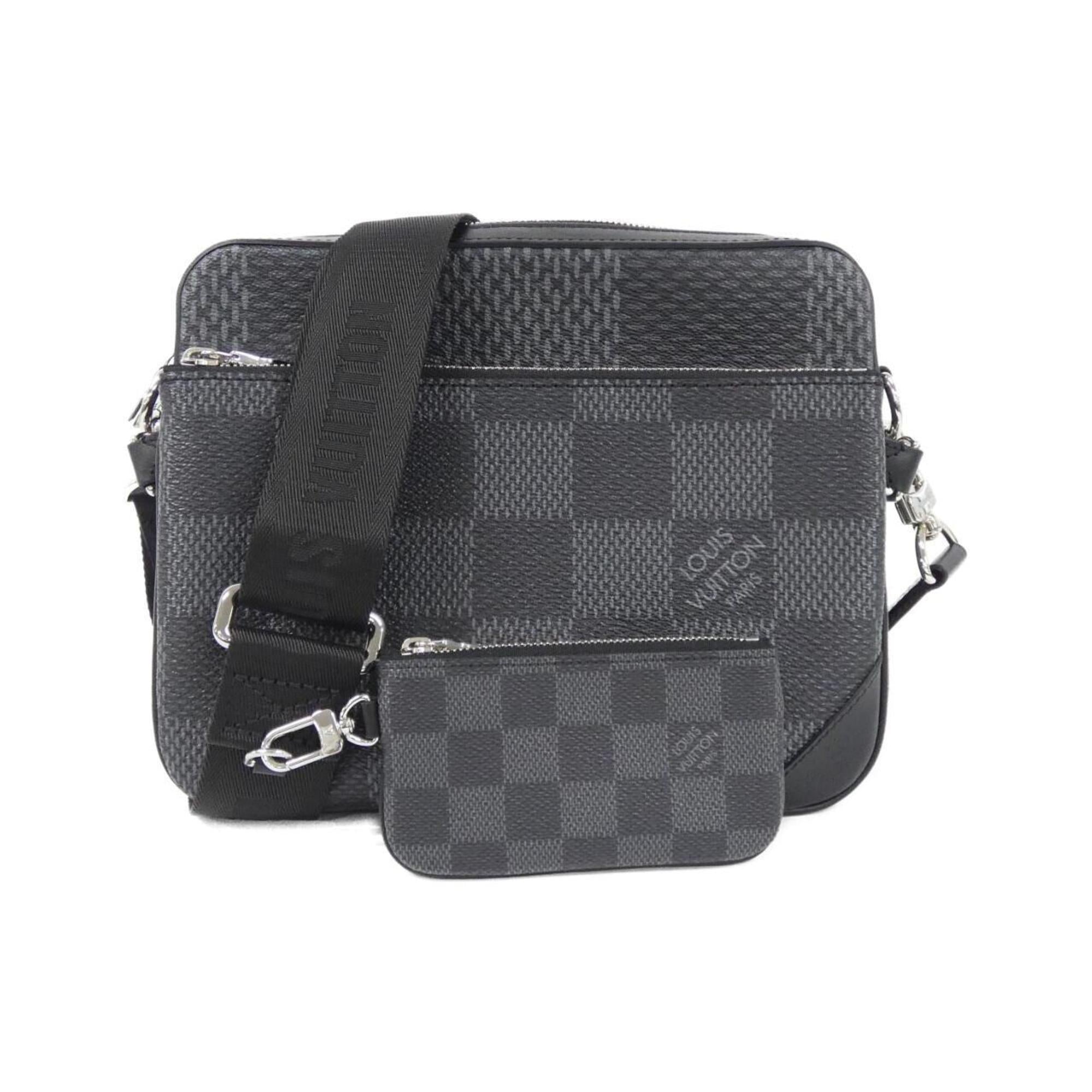 Louis Vuitton Damier Graphite Graphite Damier Graphite Shoulder Bag (Pre-Owned)