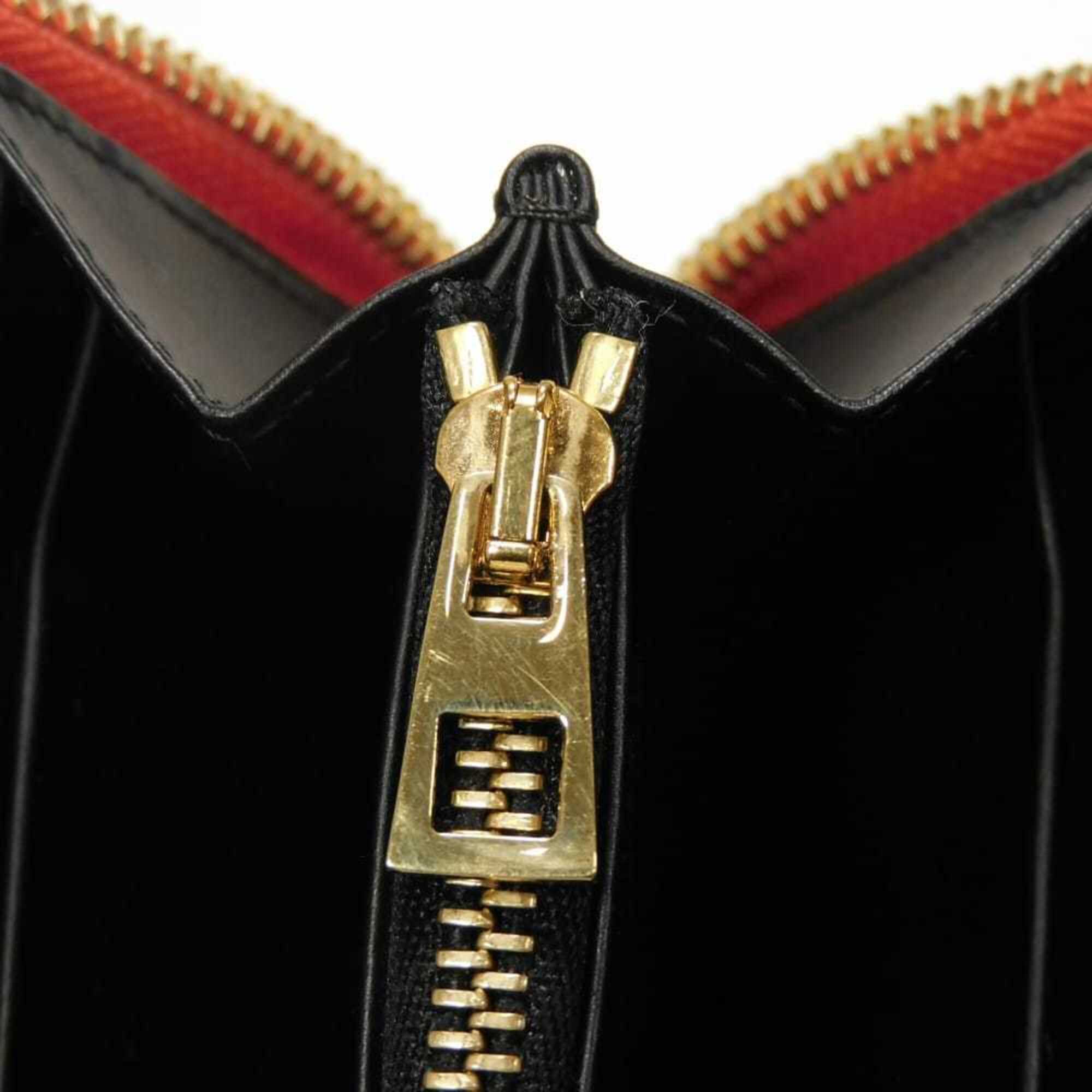 Loewe Red Color Leather Long Wallet (Bi-Fold) (Pre-Owned)