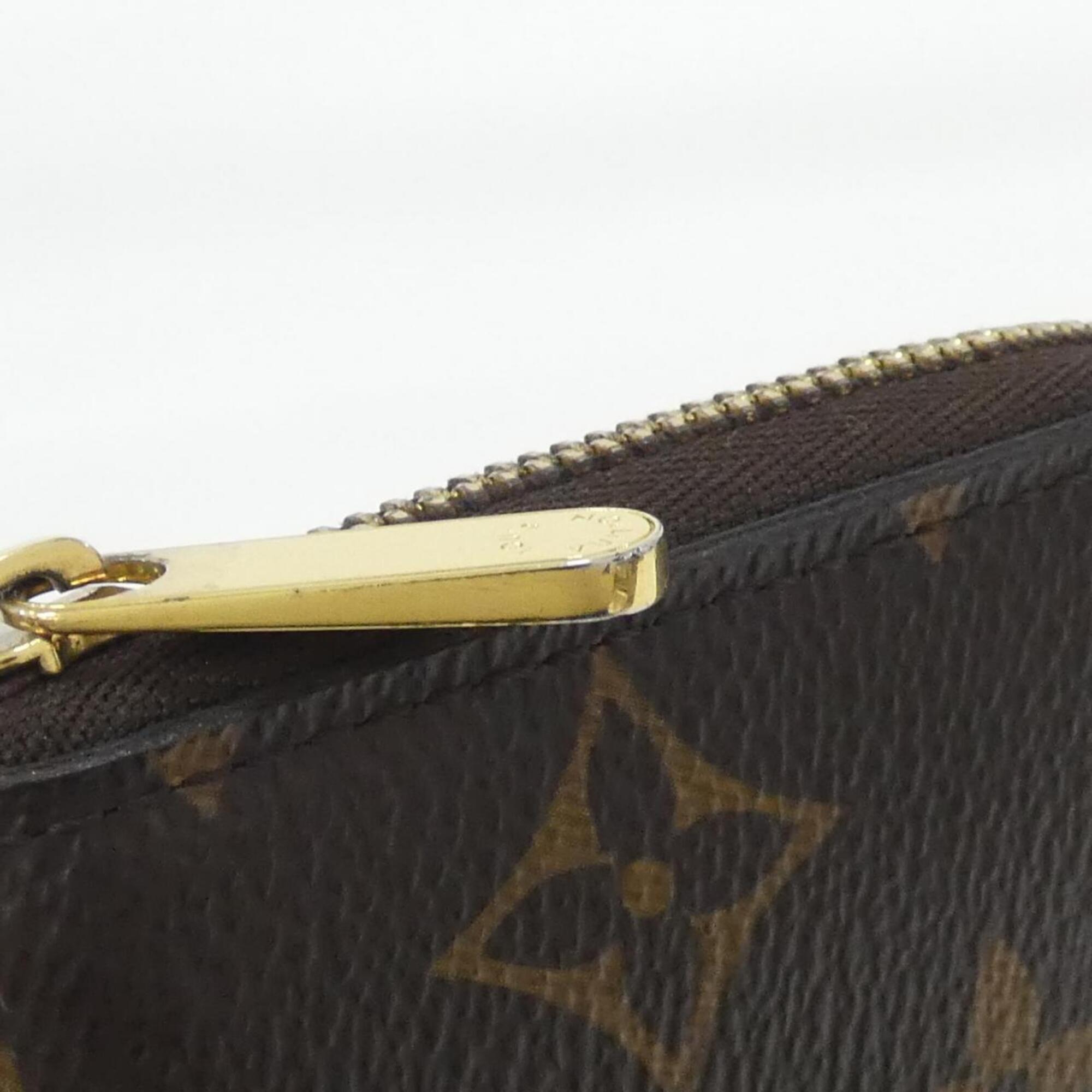 Louis Vuitton Marron Coated Canvas Coin Purse/Coin Case (Pre-Owned)