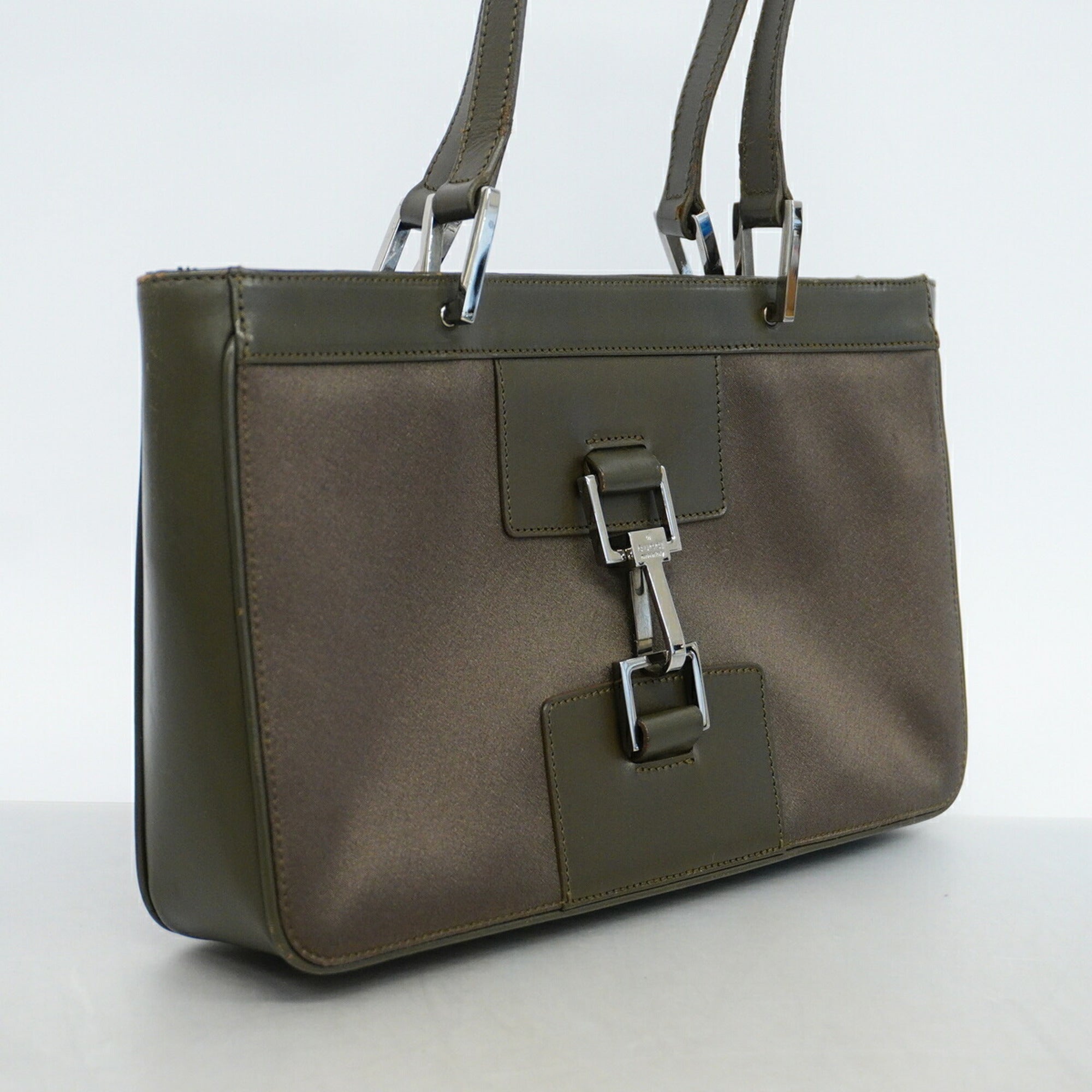 Gucci Khaki Nylon Handbag (Pre-Owned)