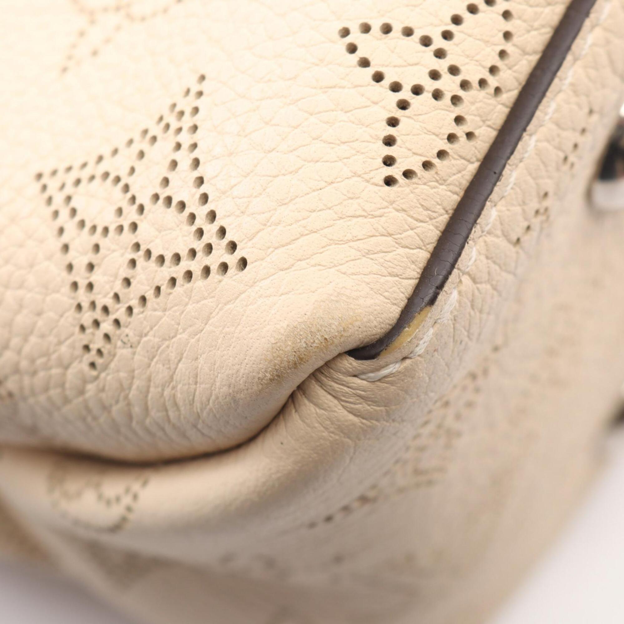 Louis Vuitton Beige Mahina Leather Handbag (Pre-Owned)