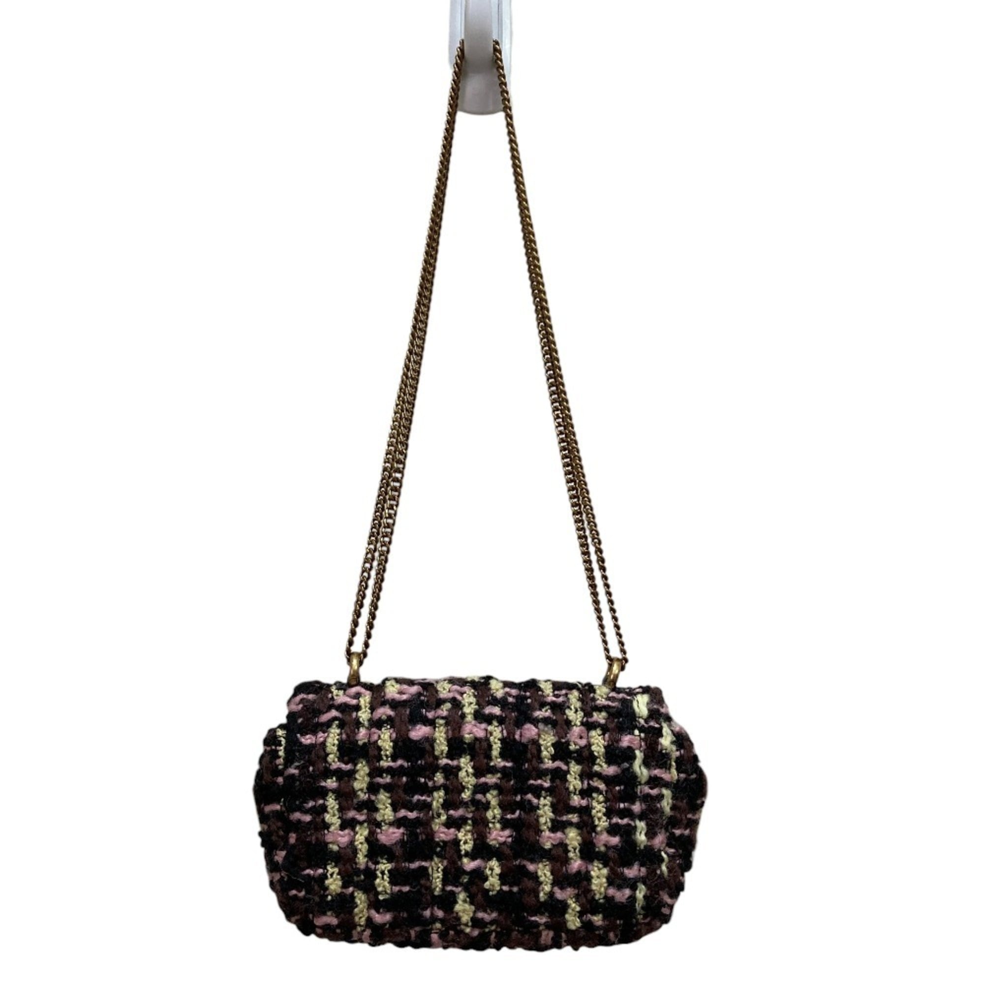 Tory Burch Multi-Color Tweed Shoulder Bag (Pre-Owned)