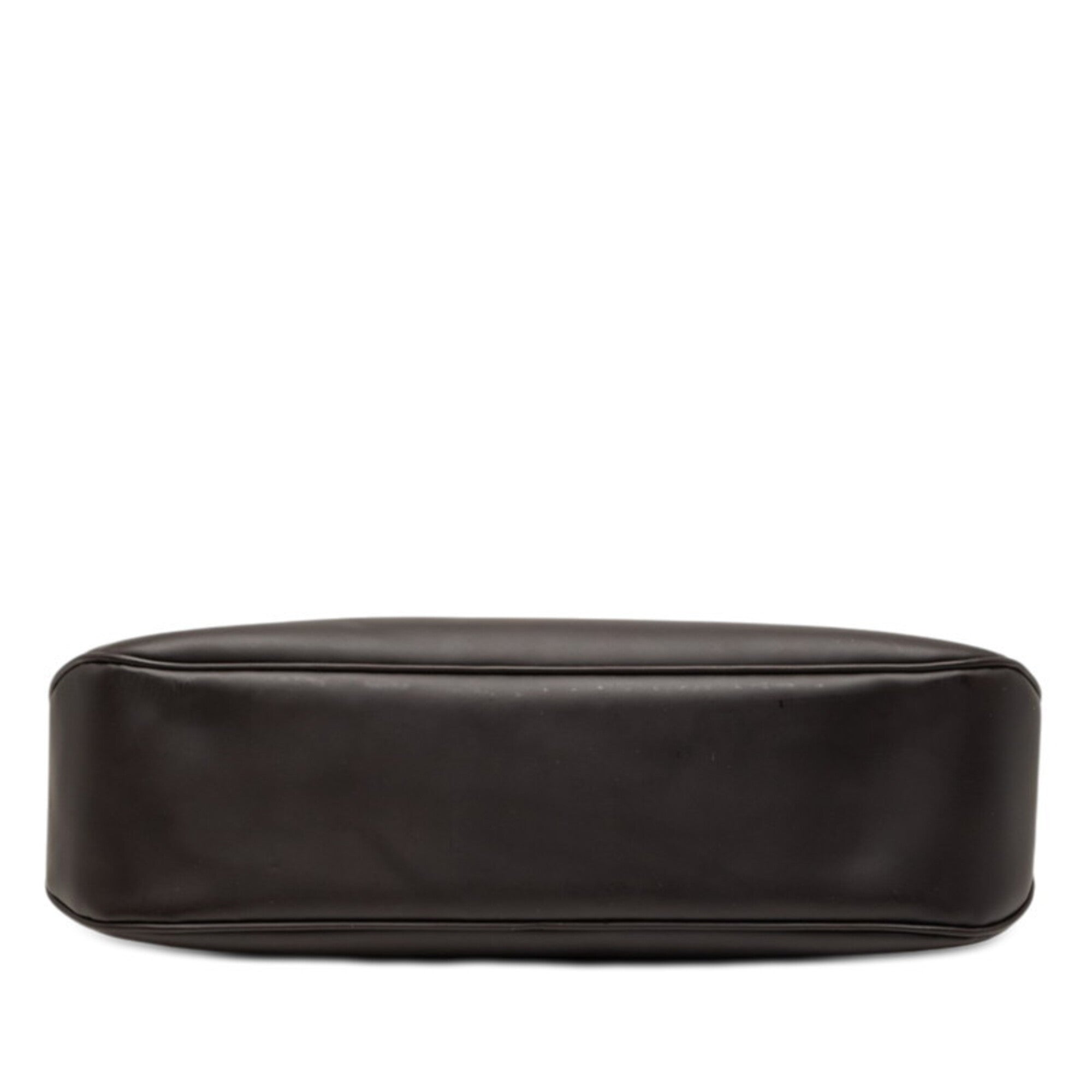 Salvatore Ferragamo Dark Brown Leather Shoulder Bag (Pre-Owned)