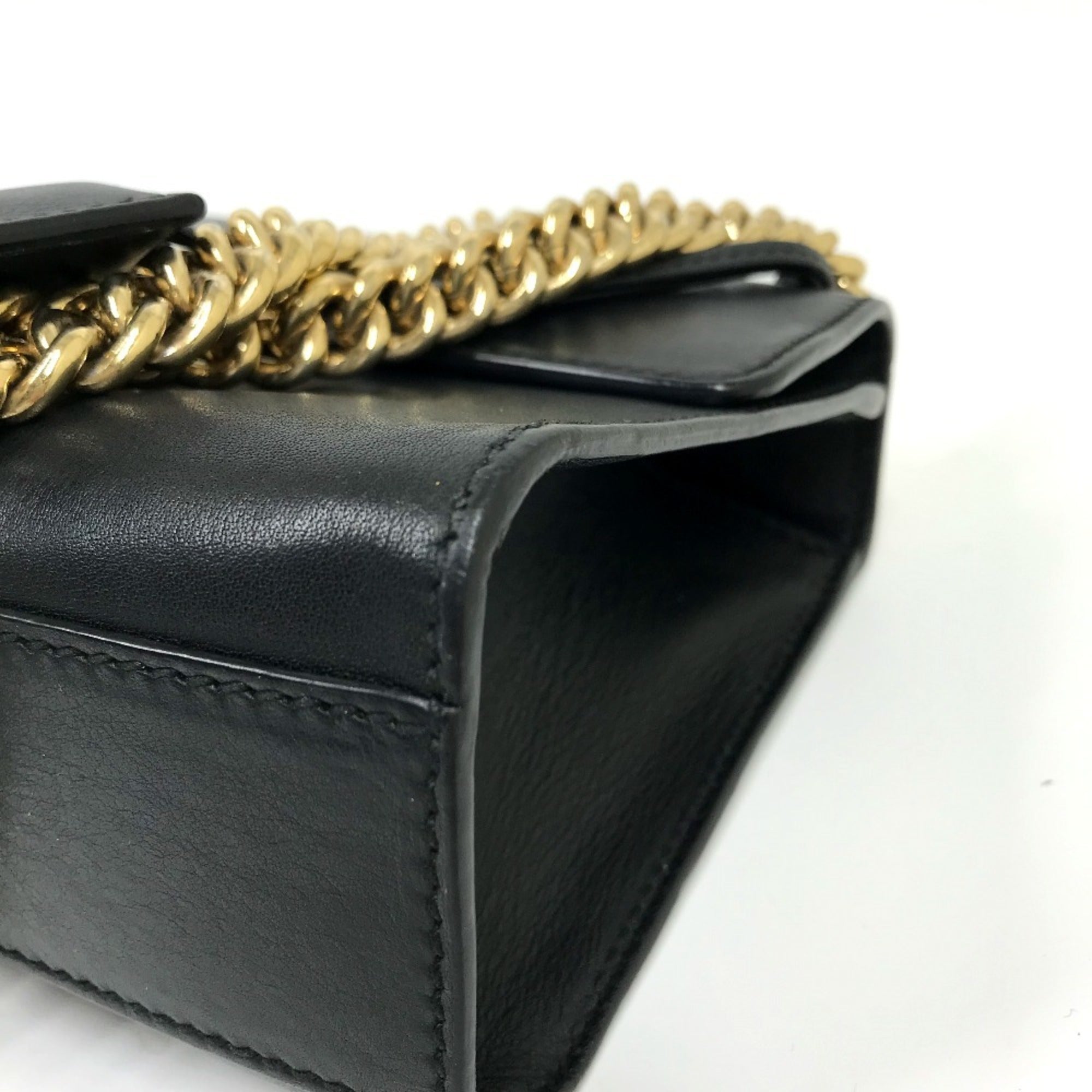 Gucci Black Leather Shoulder Bag (Pre-Owned)