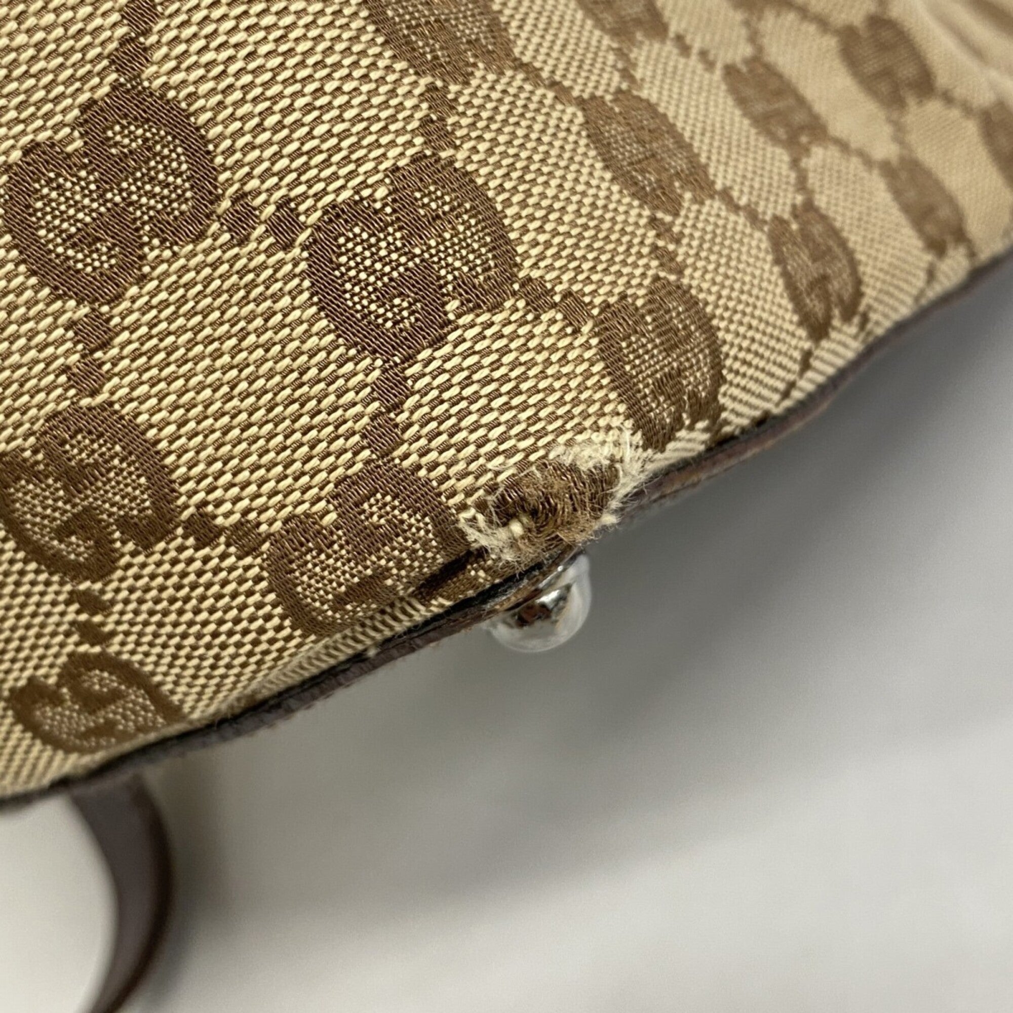 Gucci Brown Canvas Tote Bag (Pre-Owned)