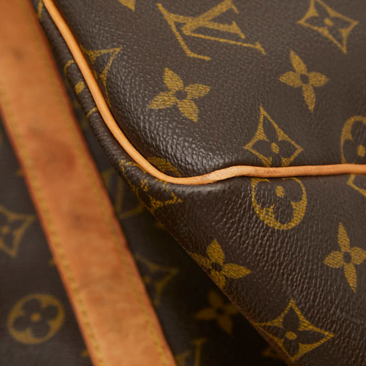 Louis Vuitton Monogram Brown Pvc Leather Boston Bag (Pre-Owned)