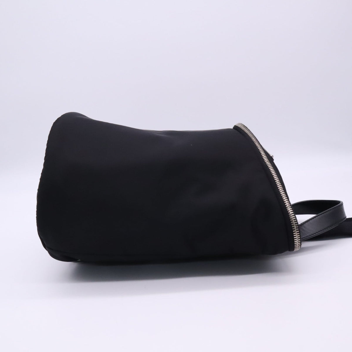 Prada Black Nylon Leather Shoulder Bag (Pre-Owned)
