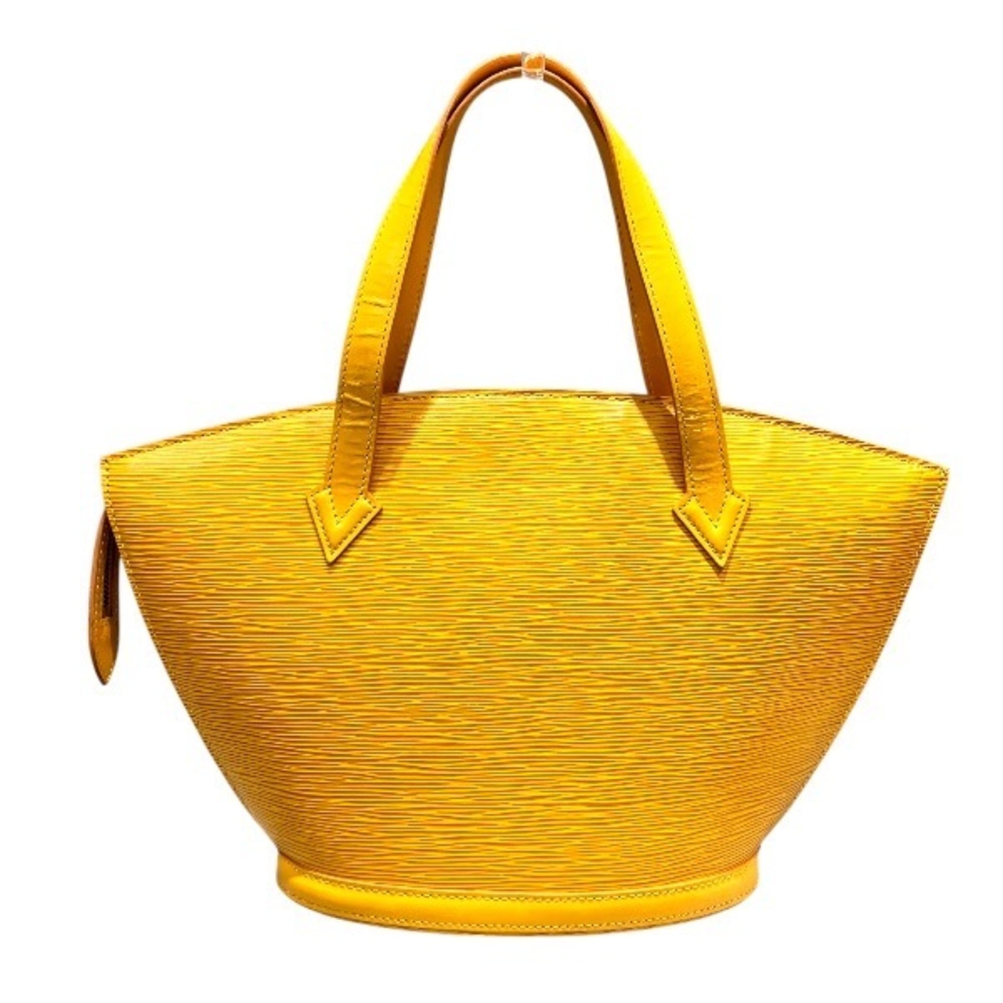 Louis Vuitton Yellow Leather Handbag (Pre-Owned)