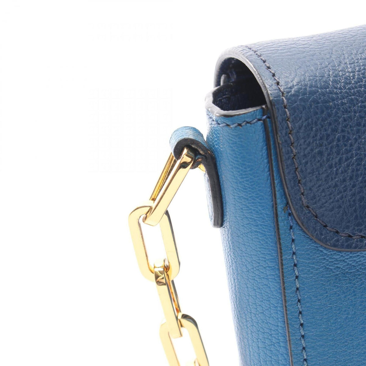 Miu Miu Blue Navy Leather Handbag Shoulder Bag (Pre-Owned)
