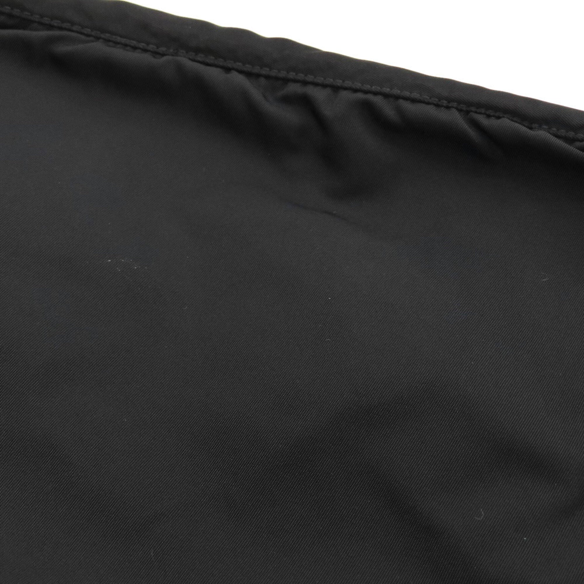Prada Black Nylon Messenger Bag Shoulder Bag (Pre-Owned)