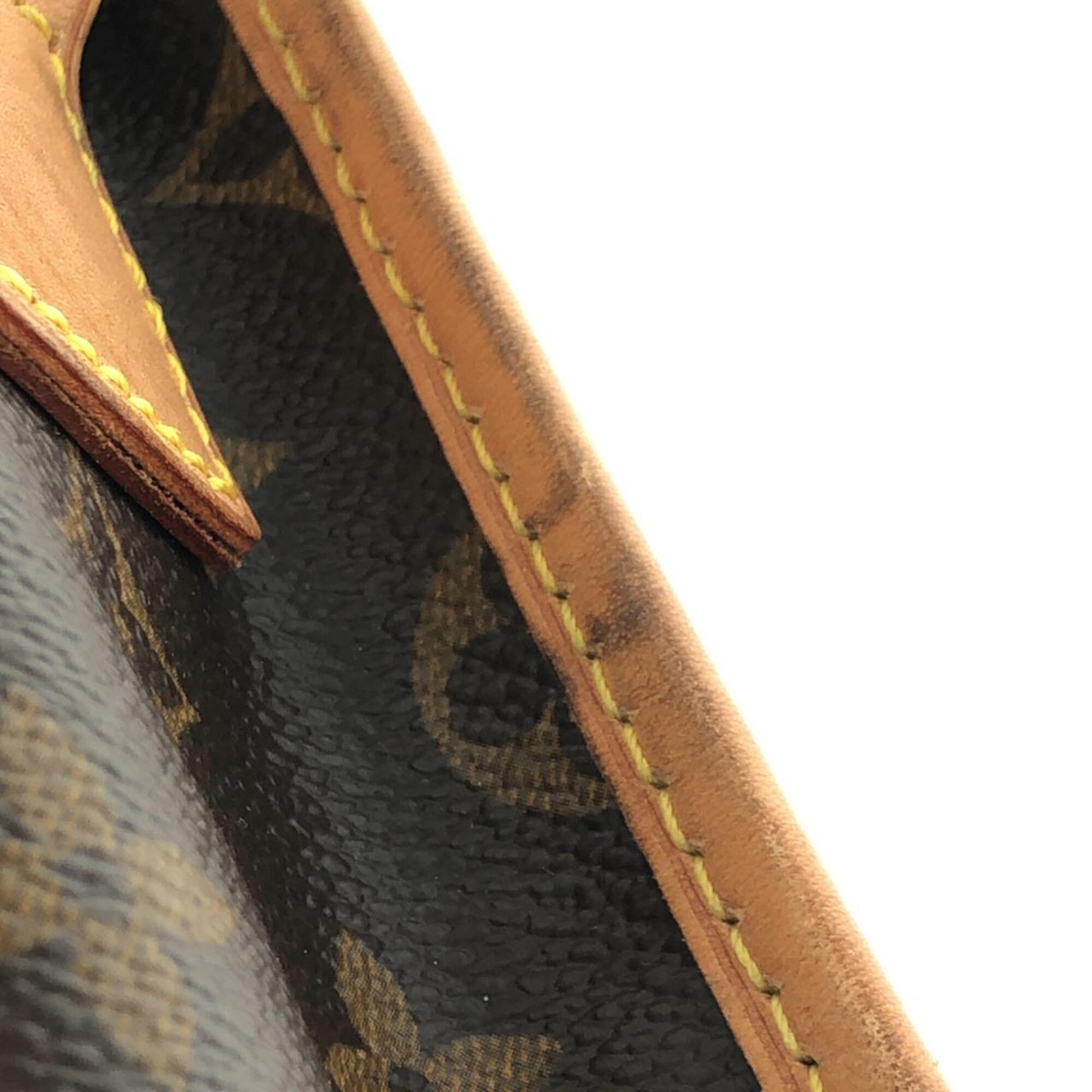 Louis Vuitton Marron Coated Canvas Shoulder Bag (Pre-Owned)